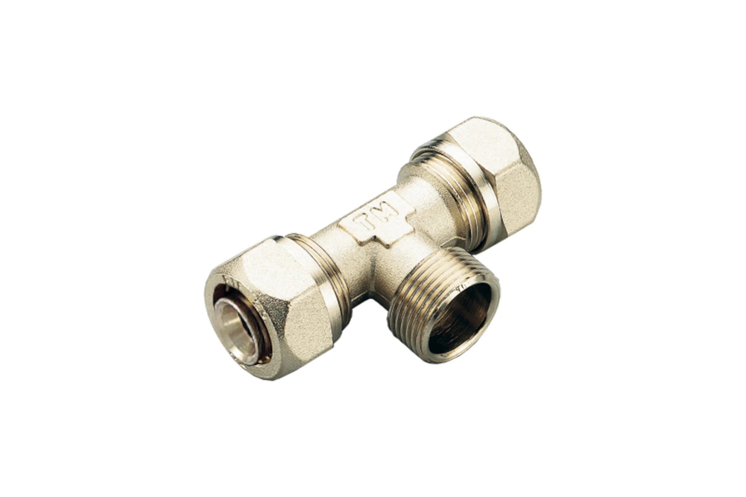 Тройник с наружной резьбой Tiemme обжим, 1/2" x 16-2,0 1600038