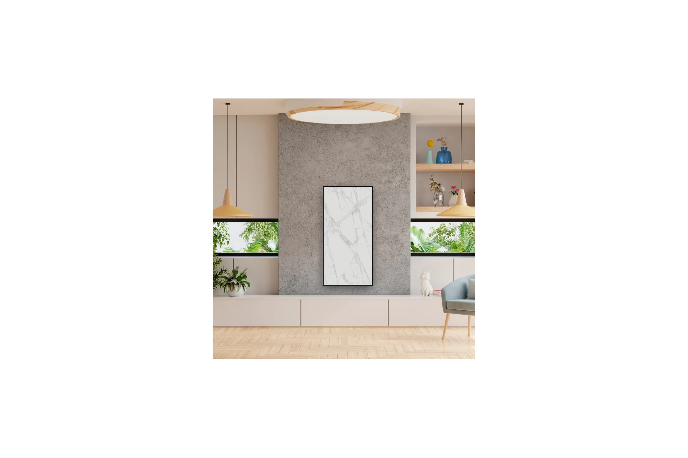 Безынерционная отопительная панель CALDOtech размер 120x60 550±50 Вт цвет B\W CT-120/610015000496/B