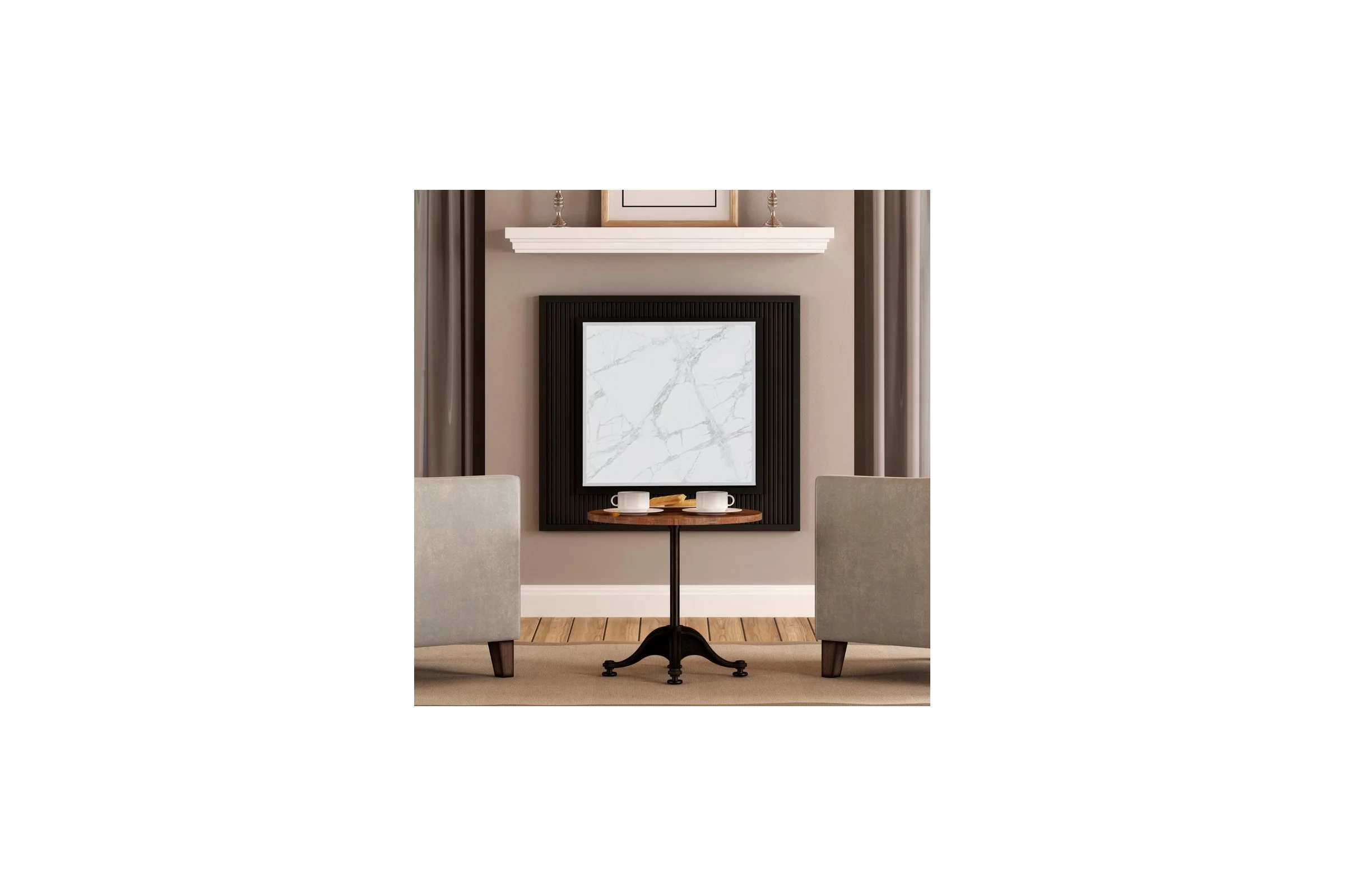 Безынерционная отопительная панель CALDOtech размер 60x60 300±50 Вт цвет W CT-60/610015000496/W