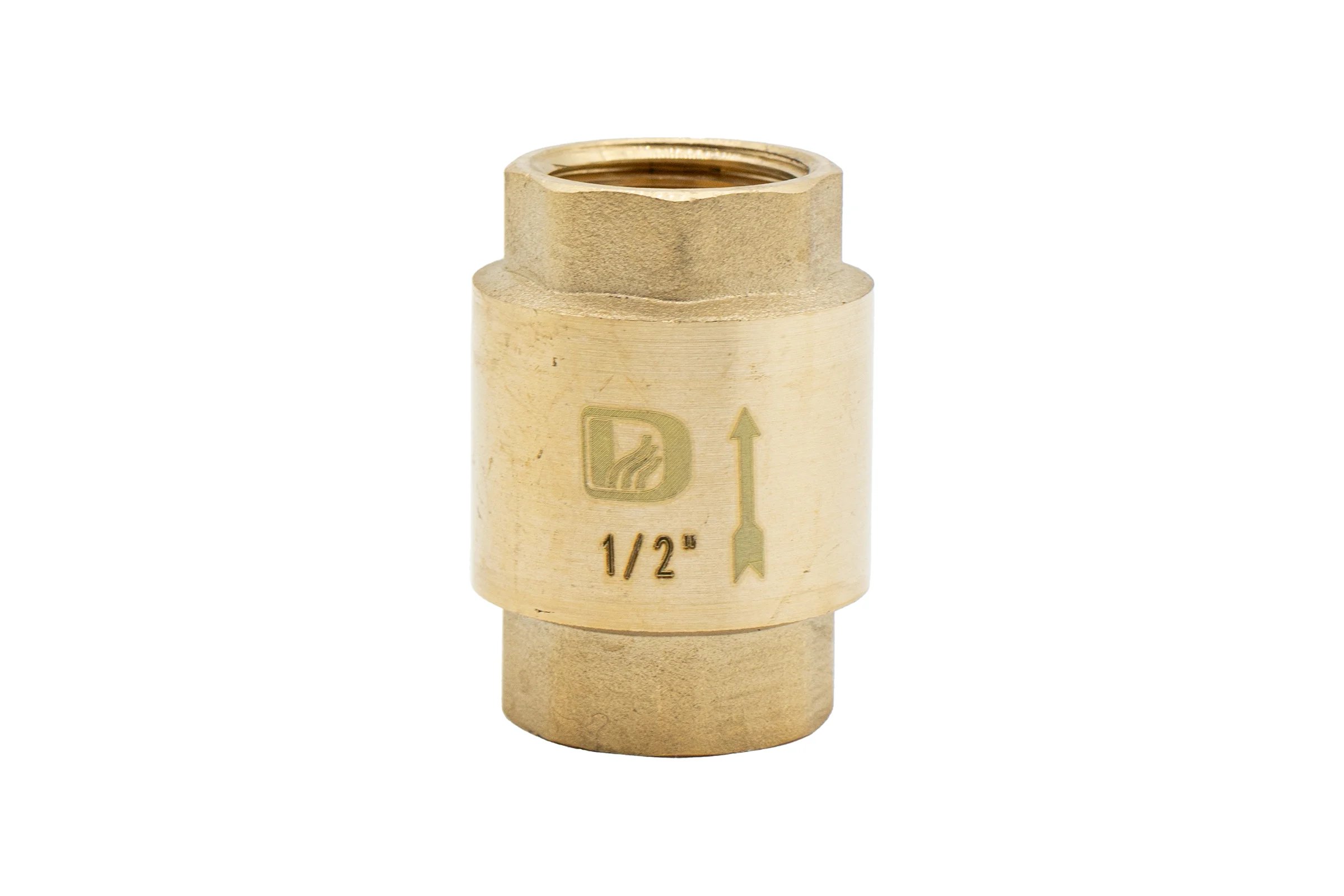 Обратный клапан Damento латунь, 1/2" с металлическим штоком (24/384) 003631