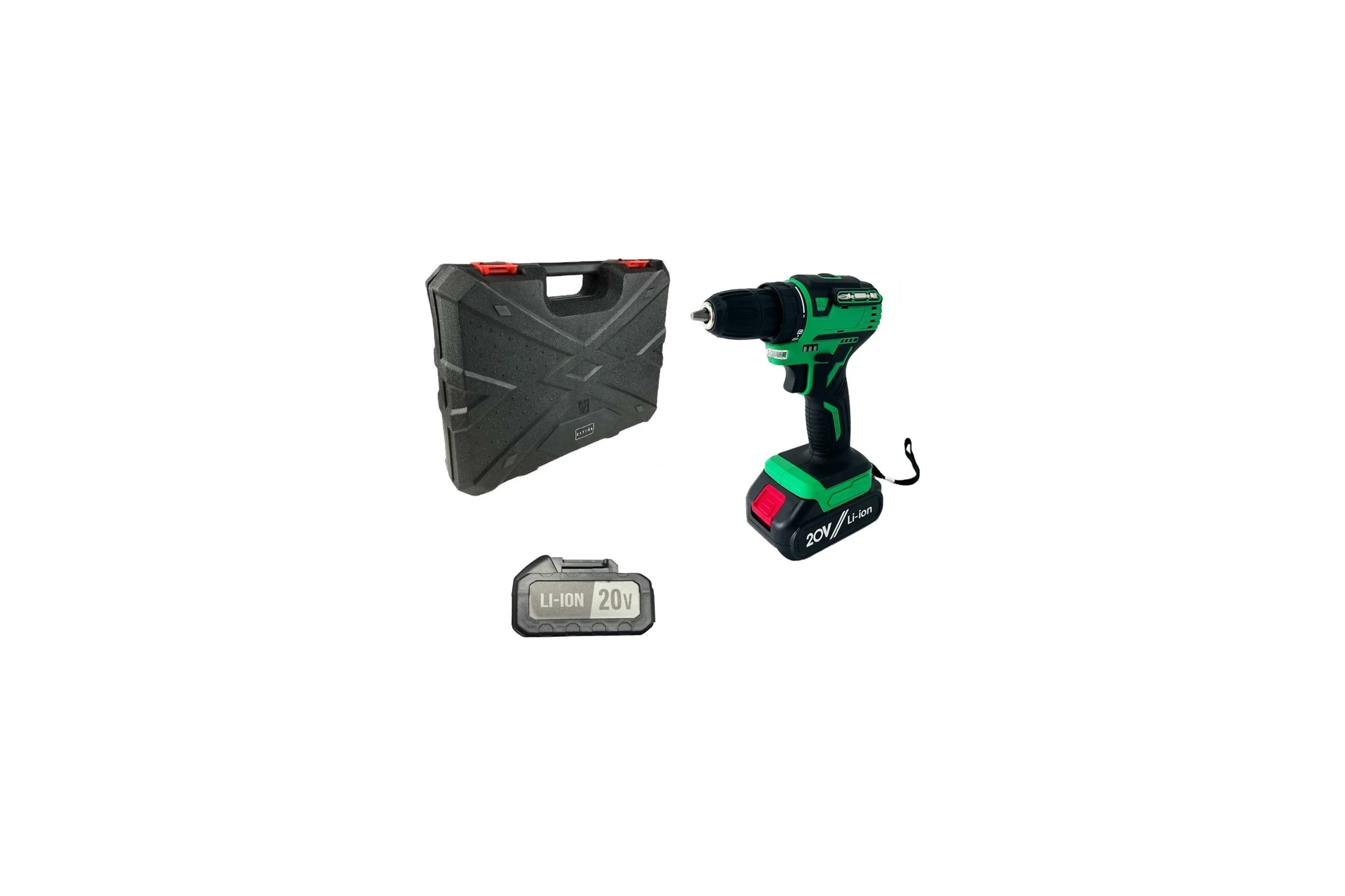 Аккумуляторная бесщеточная дрель-шуруповерт Zitrek Greenpower 20 Pro (20В, Li-ion аккум. 2шт, ЗУ, кейс, бита) 063-4061