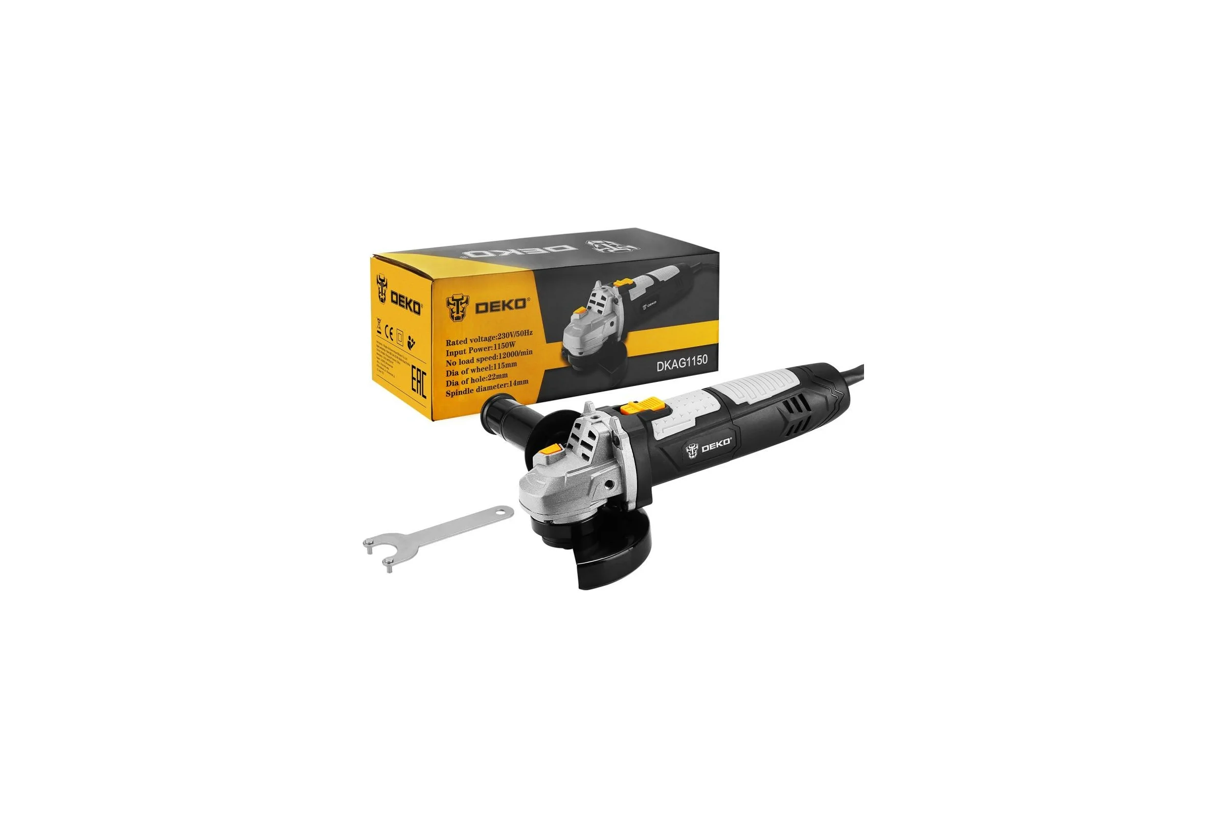 Угловая сетевая шлифмашина DEKO DKAG1150063-2205 063-2205