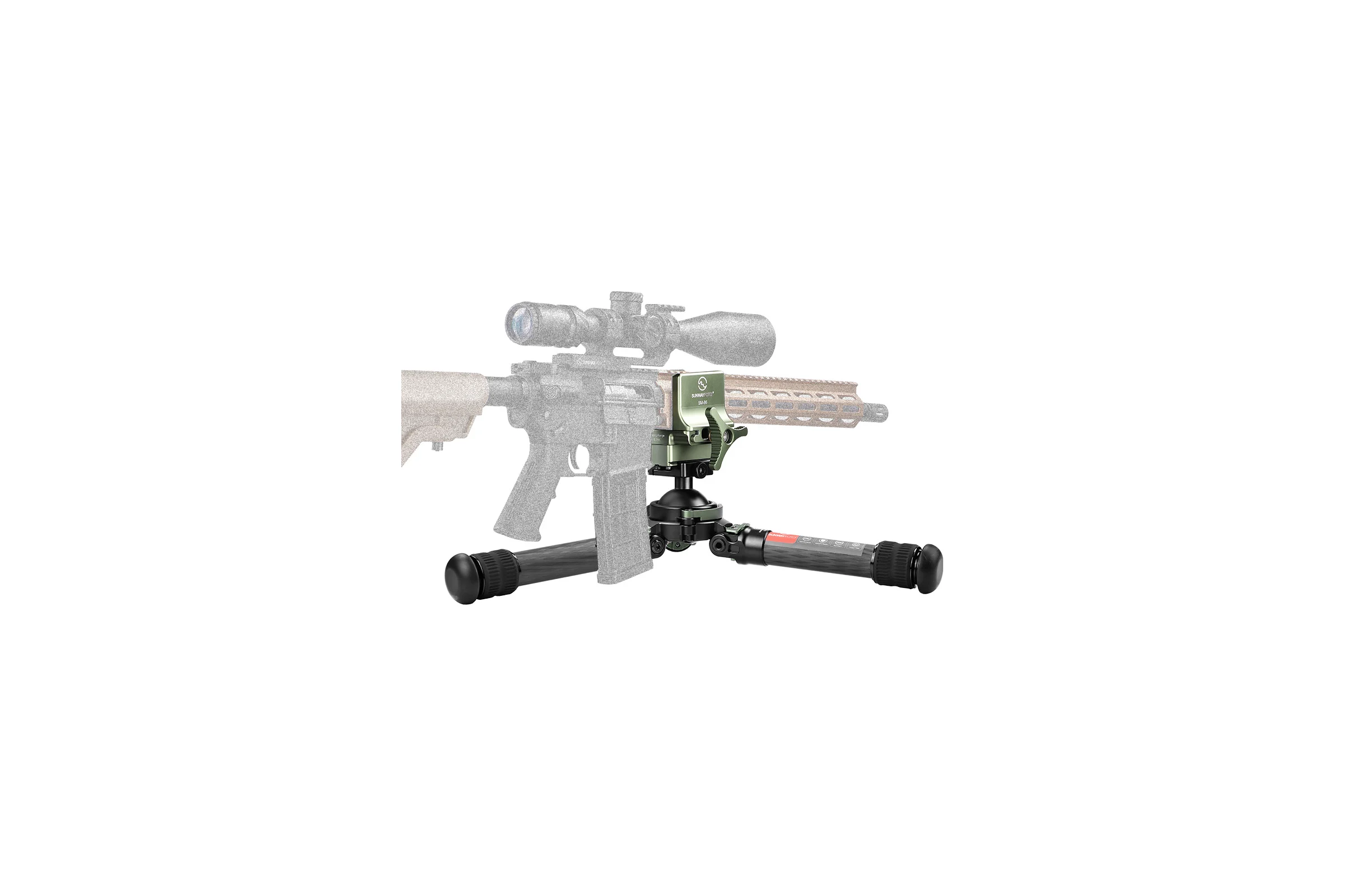 Штатив-трипод карбоновый Sunwayfoto T3620CS-D с зажимом SM-76 под ложе T3620CS-D+SM-76