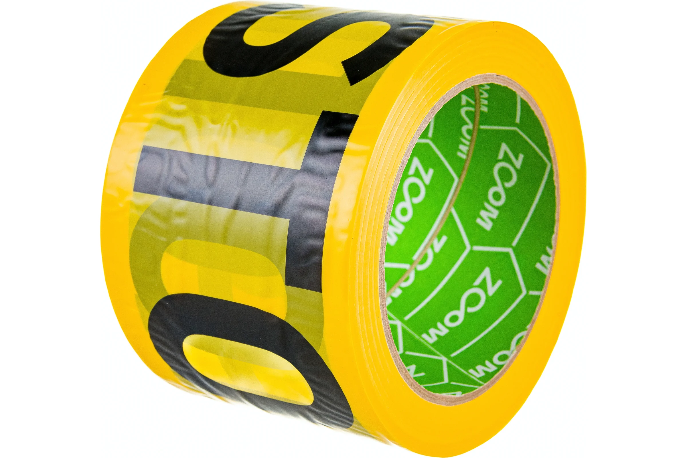 Предупреждающая STOP лента ZOOM 75 мм x 100 м, желтая 02-5-5-001