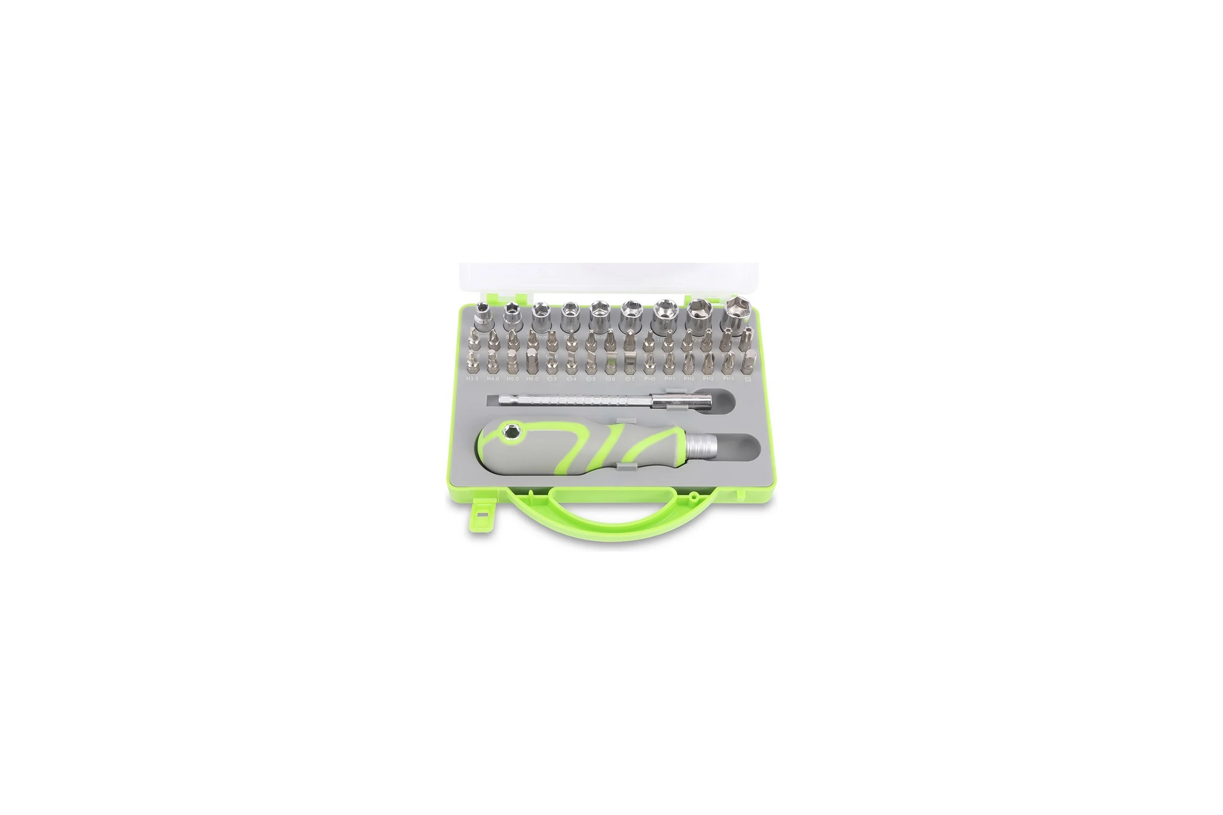 Отвертка с набором бит и торцевыми головками GOODKING 41 предмет О-10041