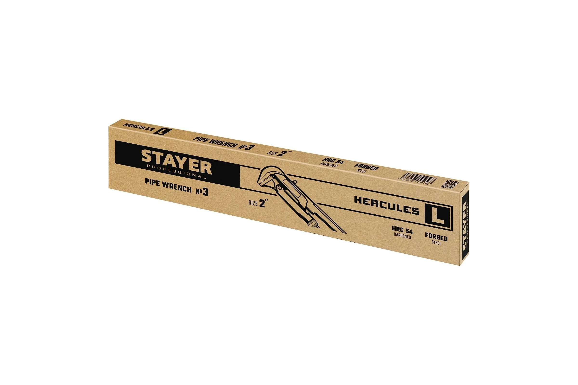 Трубный ключ с прямыми губками STAYER Hercules-l  №3, 560 мм  27331-3