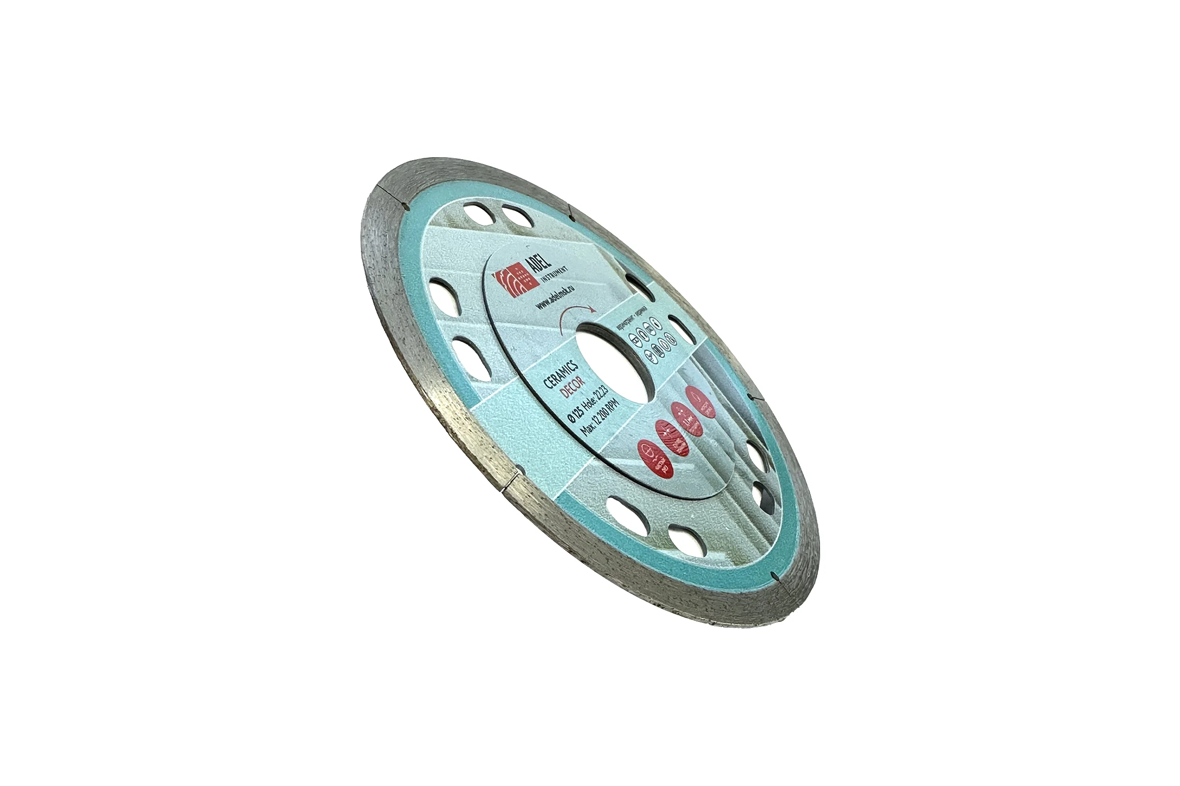 Диск алмазный сплошной Adel Instrument Ceramics Decor Ø125x1,1x22,23 мм AI-1503122221