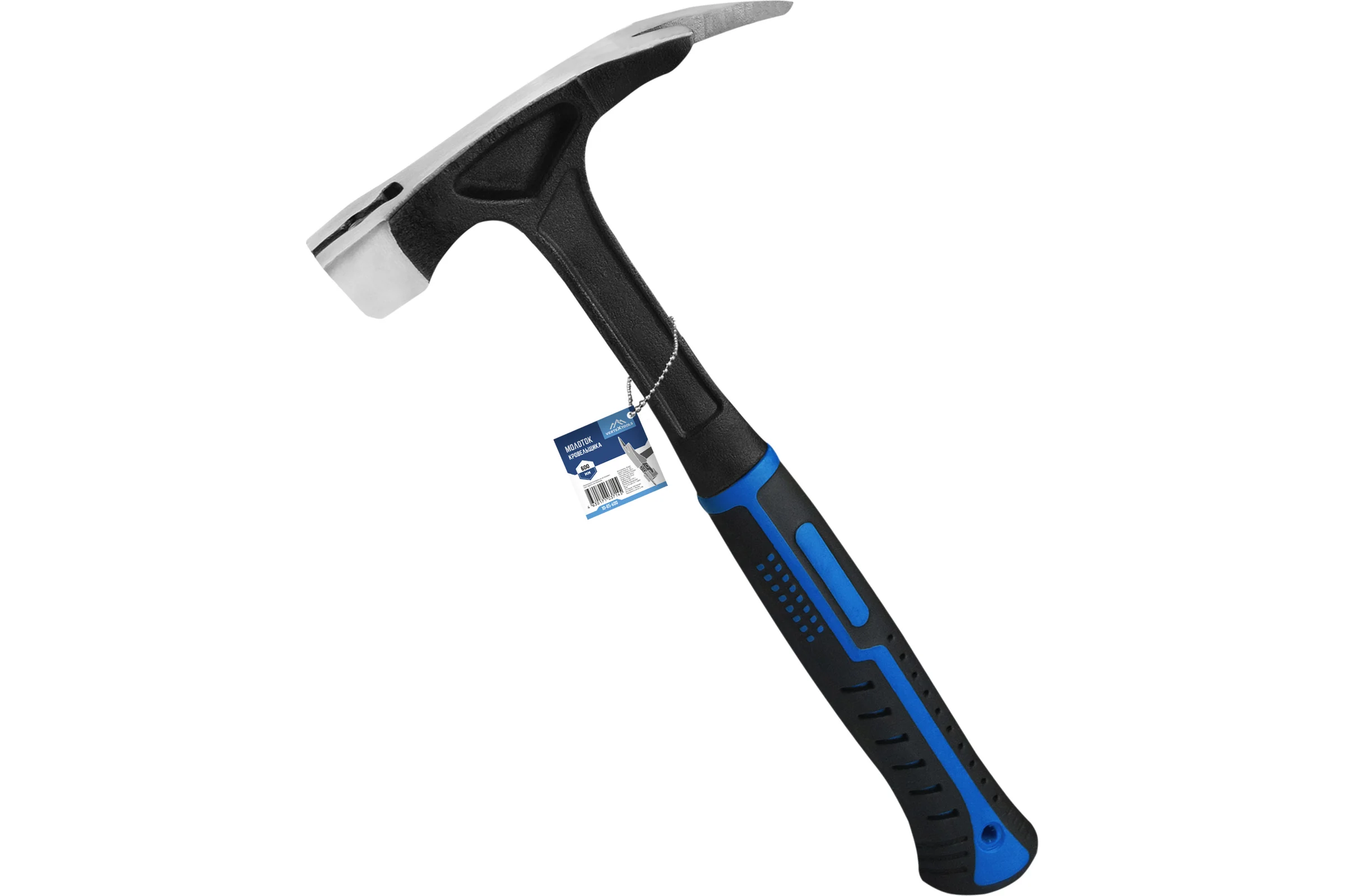 Молоток кровельщика vertextools 600гр, магнитный боек (1/ 12/ 24) 10-85-600