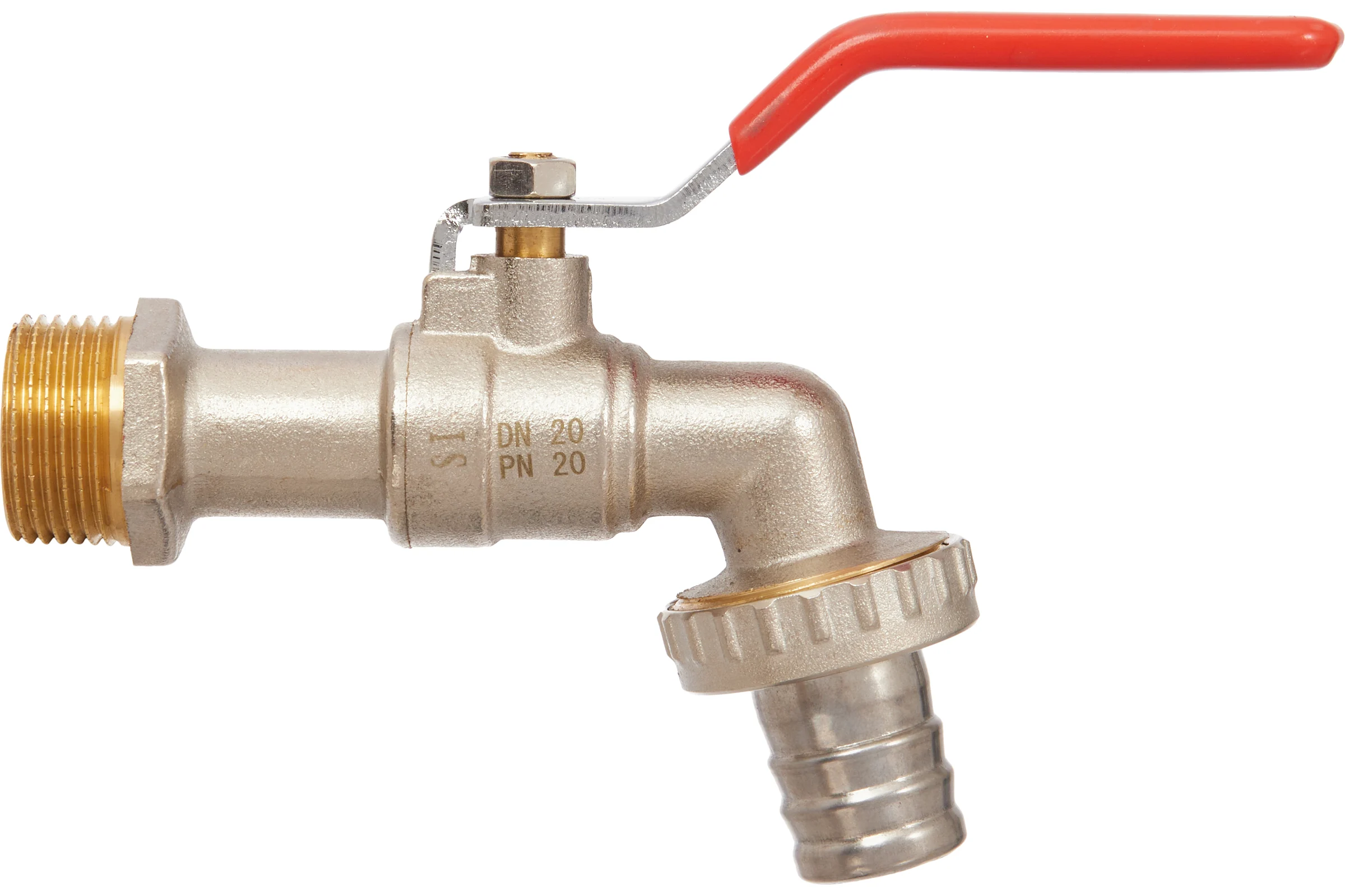 Кран шаровой водоразборный Smart Install латунный 3/4x1, упак. 7 шт. 57212S