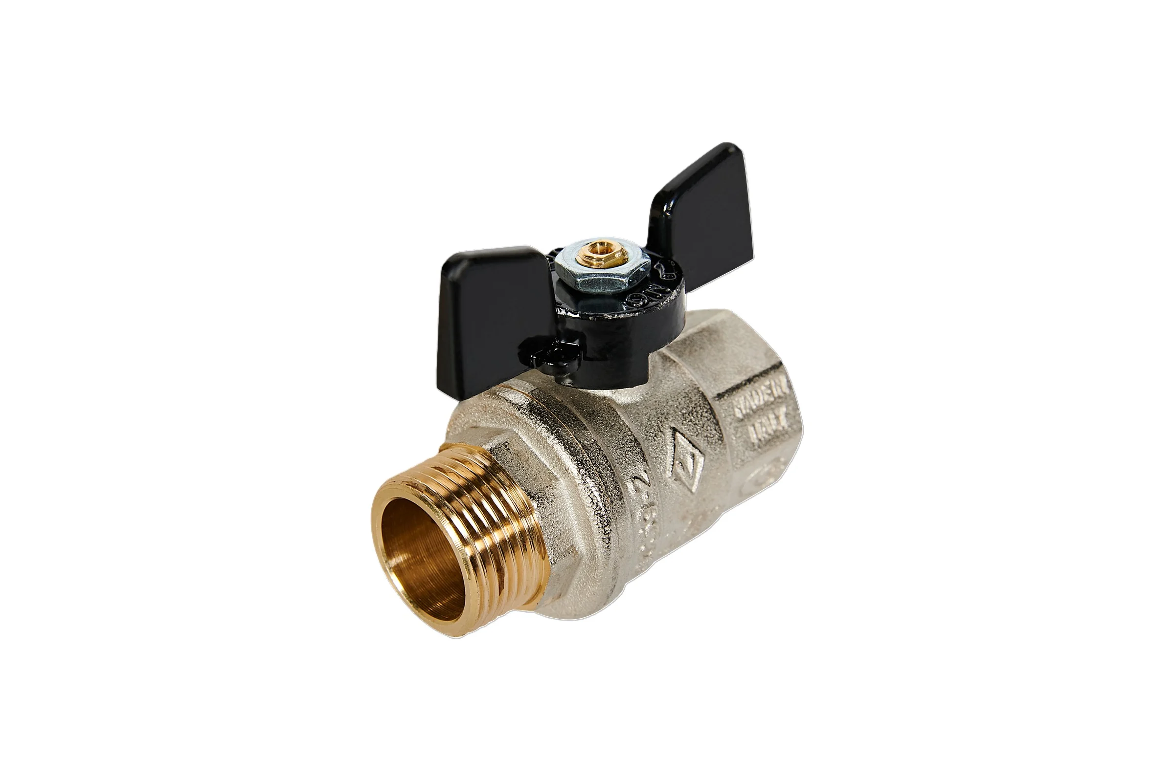 Кран Bugatti OREGON серия 307 НВ 3/4", бабочка, полный проход 03070065