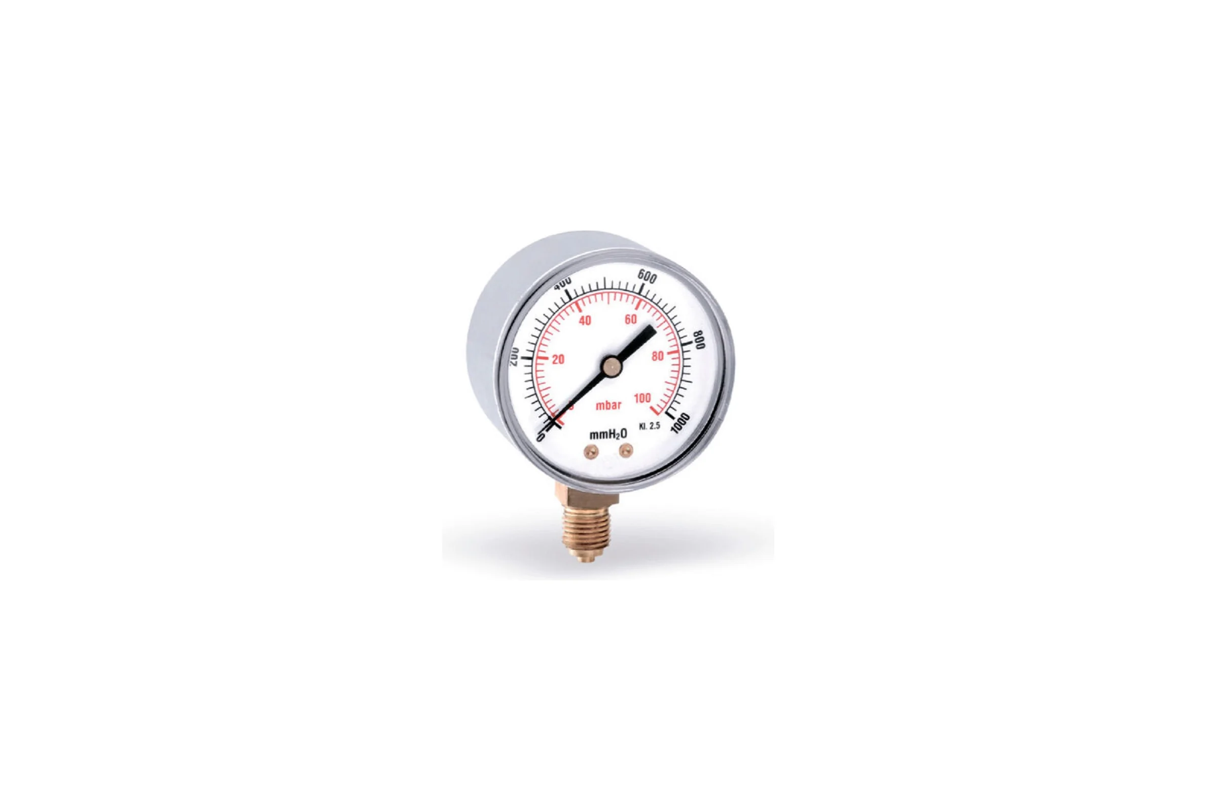 Манометр для газа вертикальный Watts100-1/2- 60мбар F+R260 10022247