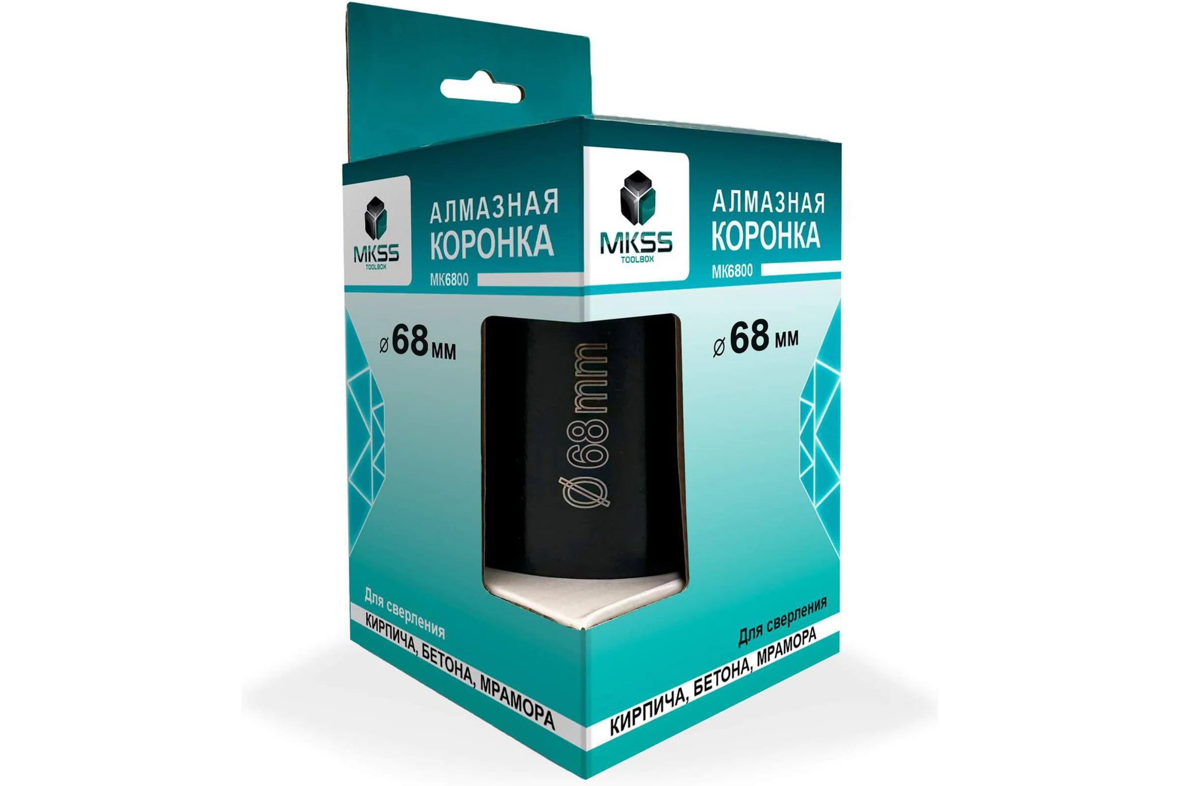 Коронка алмазная безударная по бетону SDS plus MKSS Toolbox 68 мм MK6800