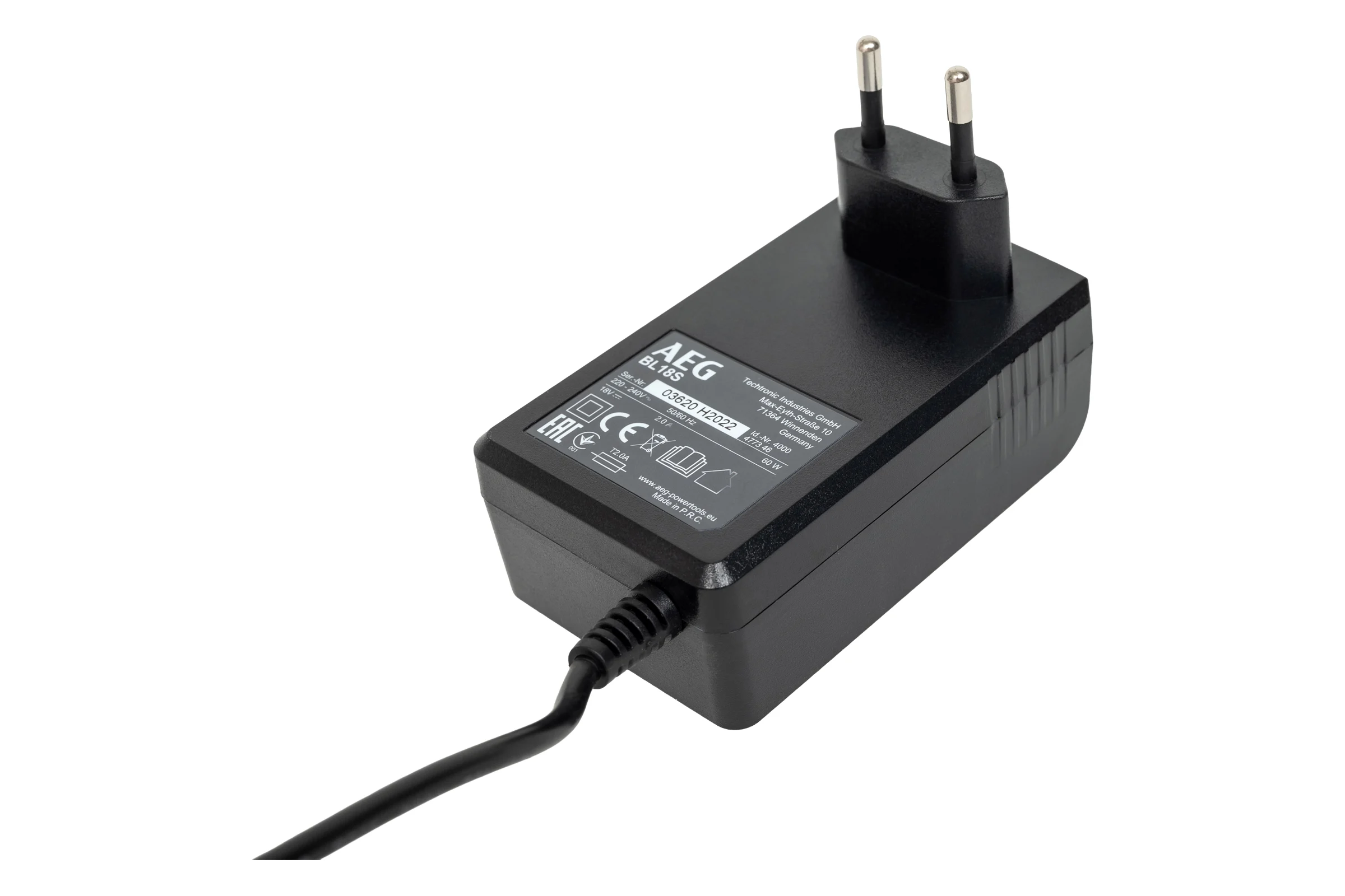Набор зарядное устройство + аккумулятор SETL1820S 18В, 2Ач, Li-Ion AEG 4935478932