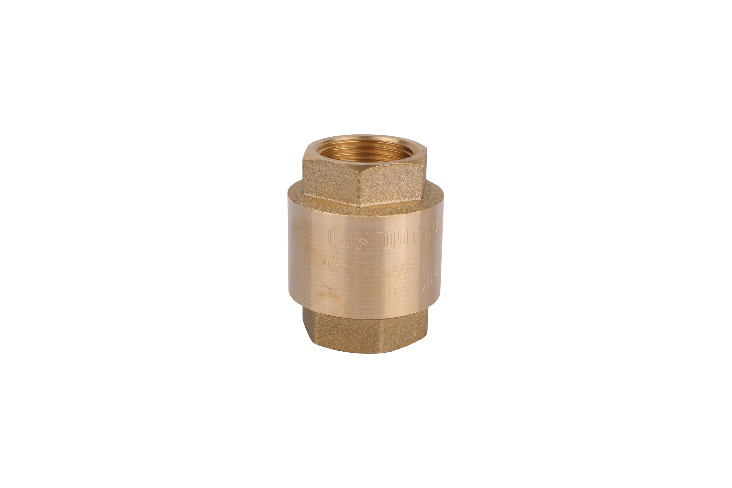 Обратный клапан STOUT 3/4", пружинный, муфтовый, с пластиковым седлом SVC-0012-000020 RG008T8CKL0L52