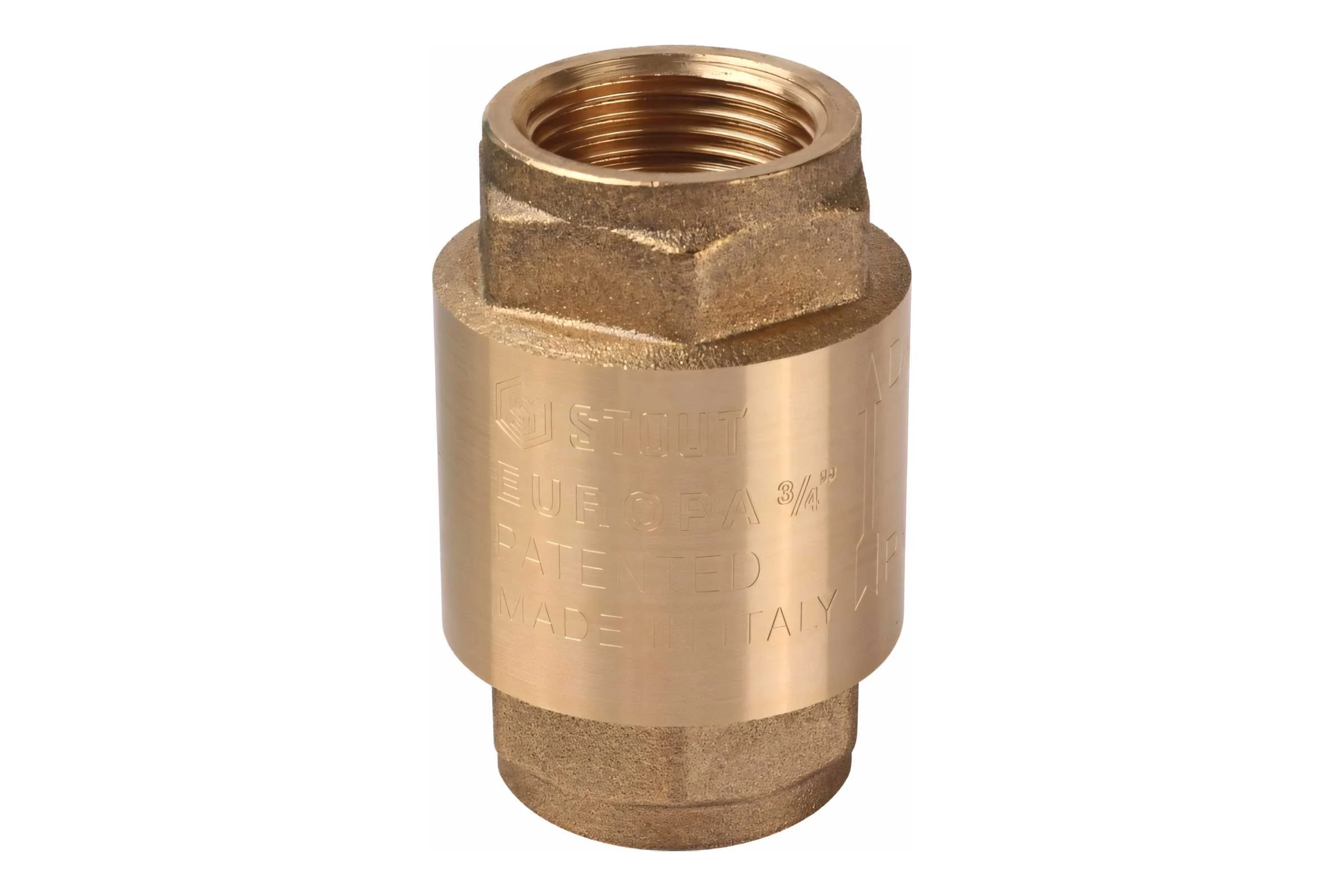 Обратный клапан STOUT 3/4", пружинный, муфтовый, с металлическим седлом SVC-0011-000020 RG008T8CLAUORN
