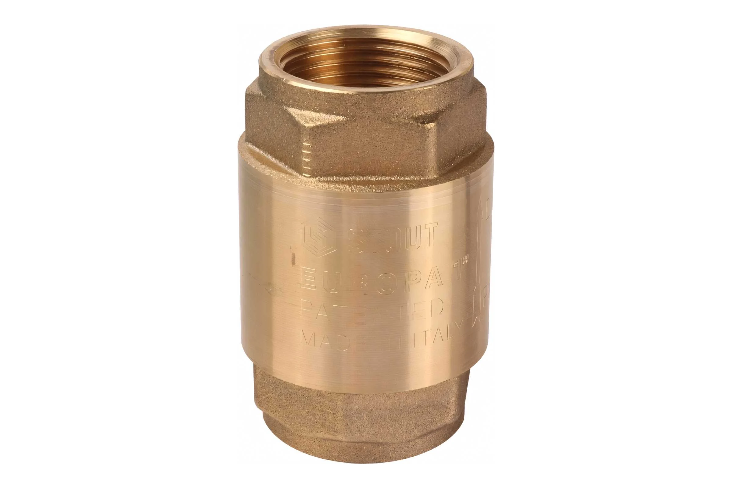 Обратный клапан STOUT 1", пружинный, муфтовый, с металлическим седлом SVC-0011-000025 RG008T8CLEH88U