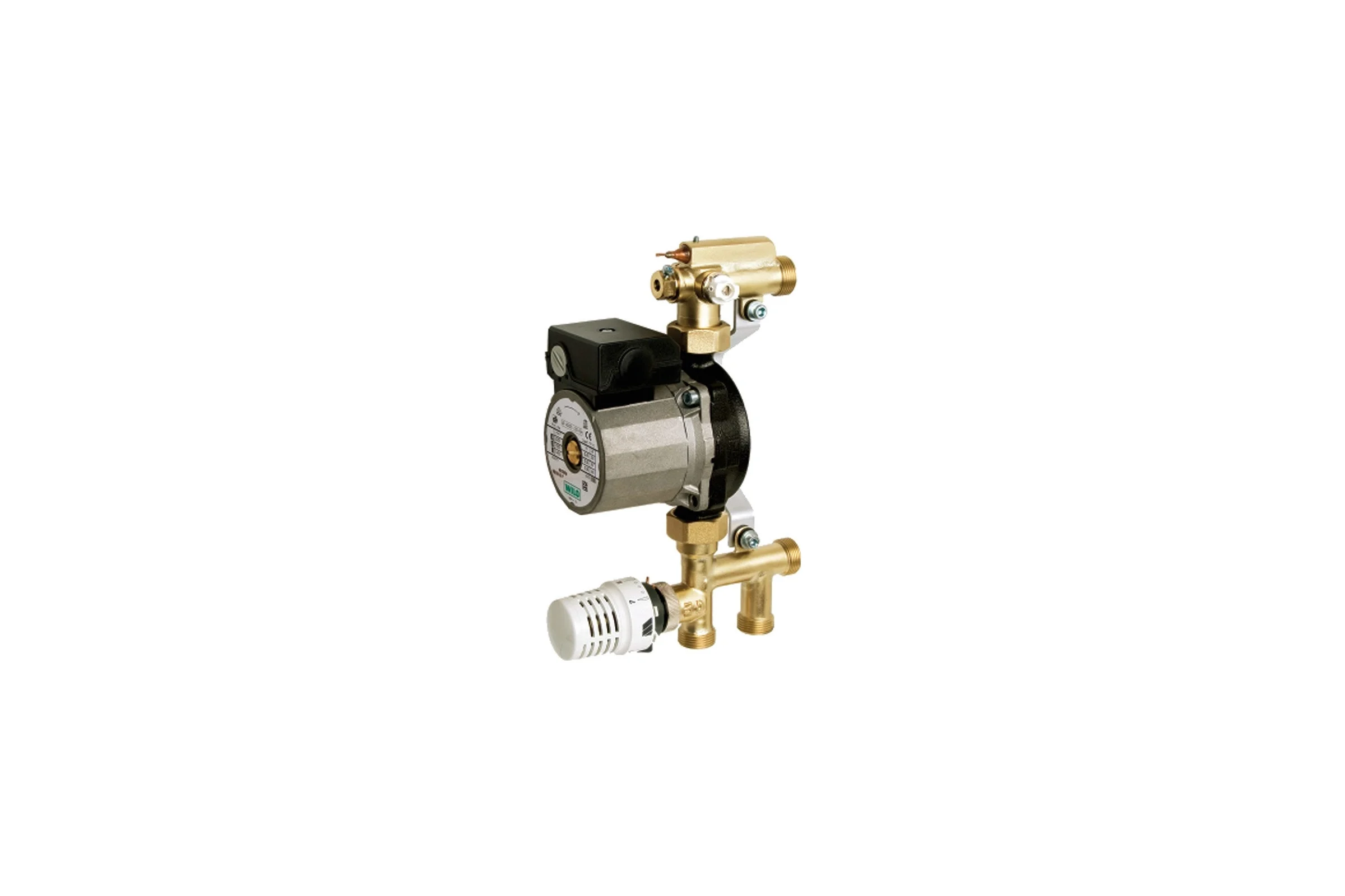 Смесительный узел с насосом Watts Wilo RS 15/4-3) 3/4 FRG3005F 20-70C, межос. 21 см 10014993