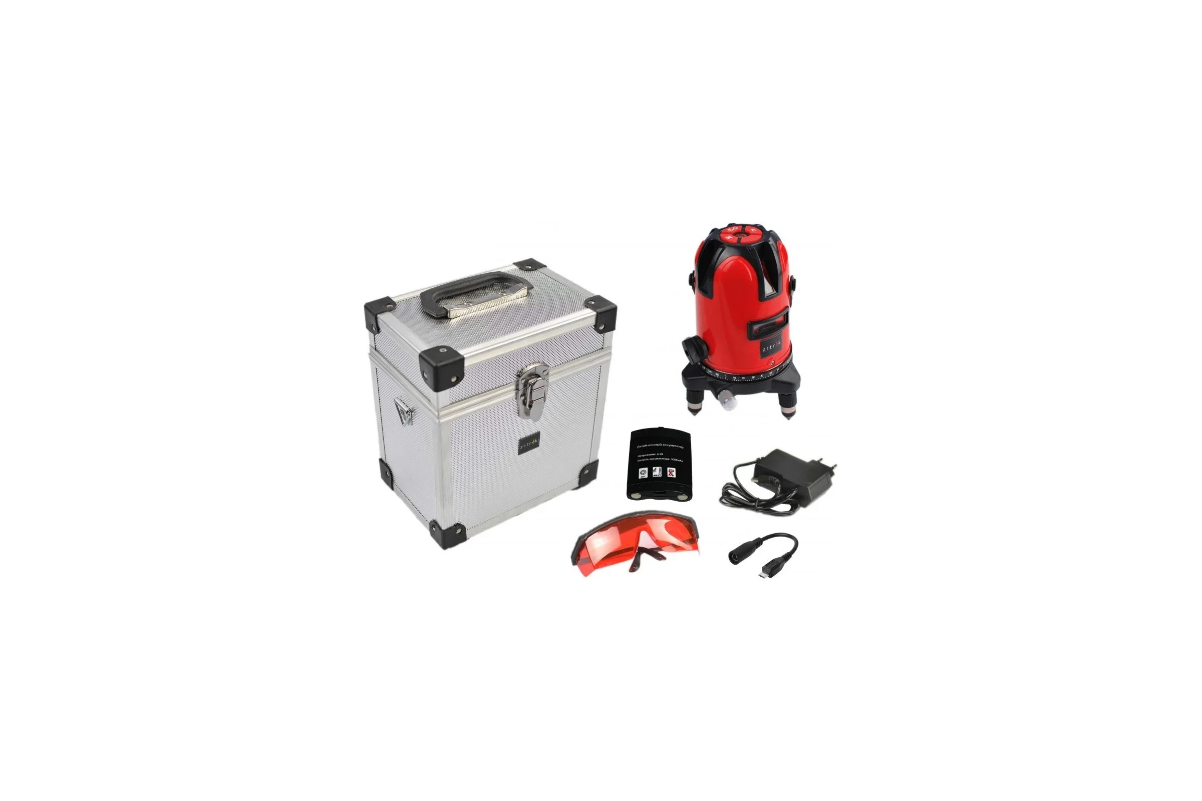 Самовыравнивающийся построитель лазерных плоскостей Zitrek LL1V1H-Li-MC 065-0186