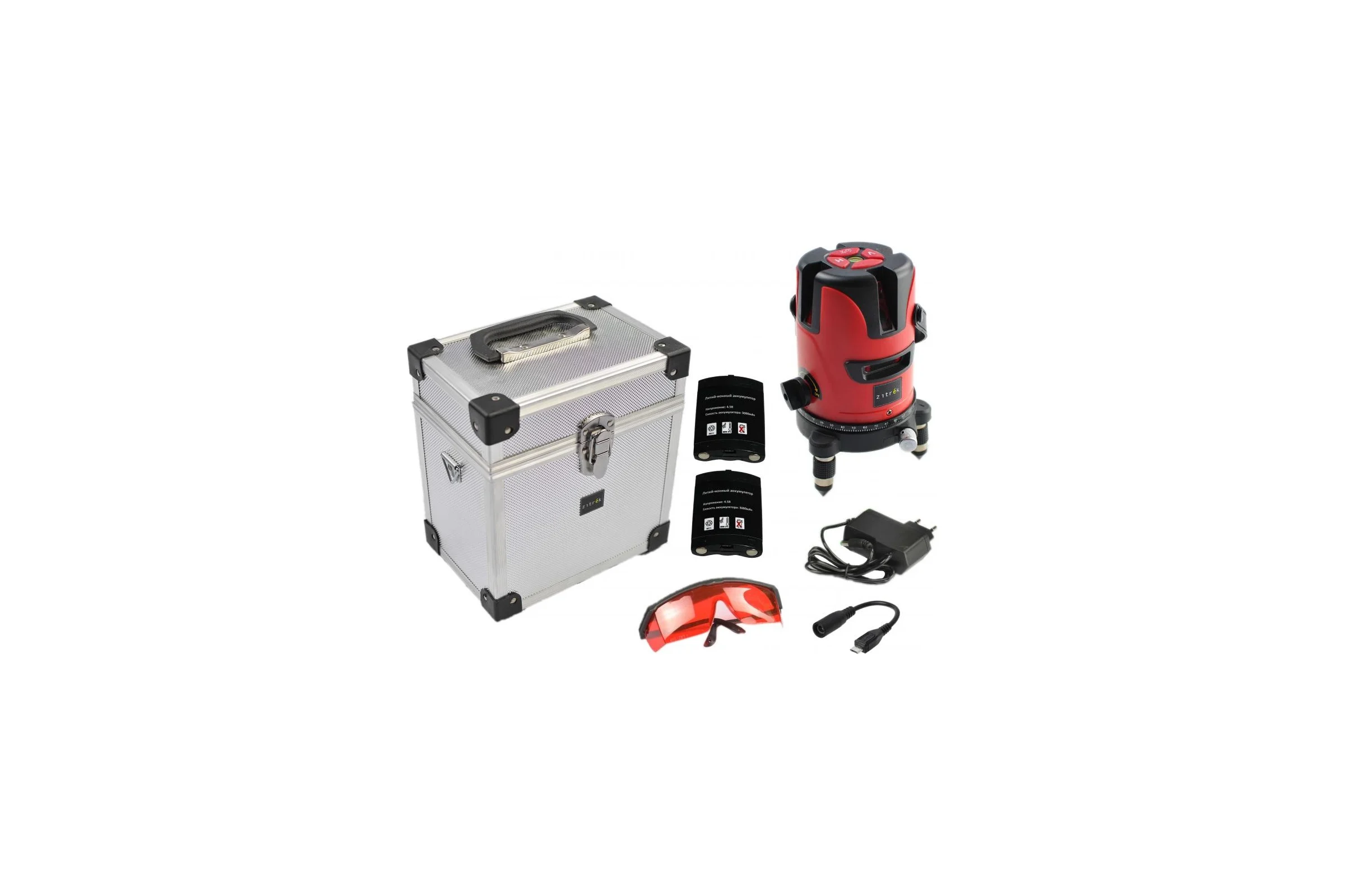 Самовыравнивающийся построитель лазерных плоскостей Zitrek LL4V1H-2Li-MC 065-0187