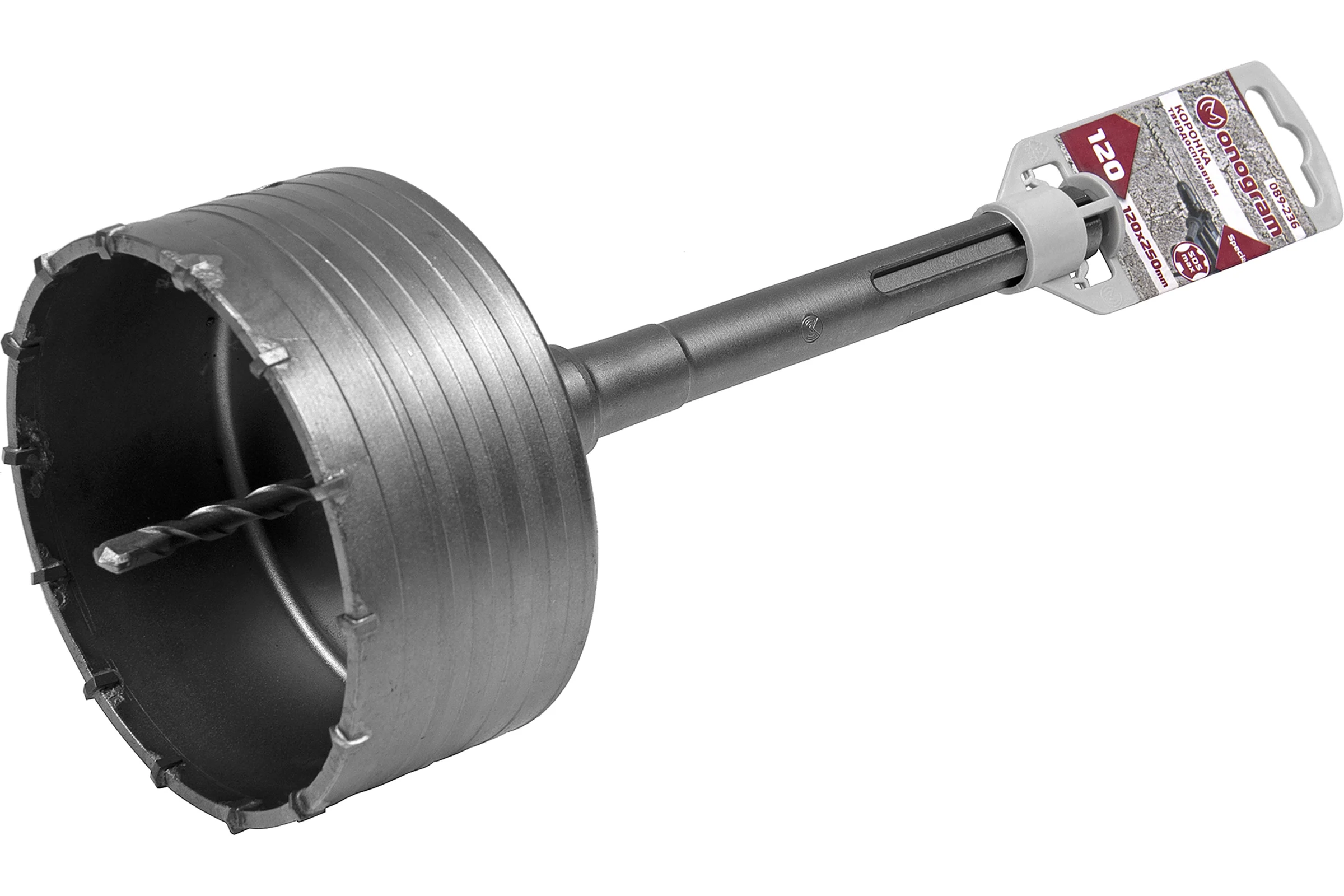 Коронка твердосплавная с адаптером по бетону Special (120х50х250 мм; SDS-max) Monogram 089-236