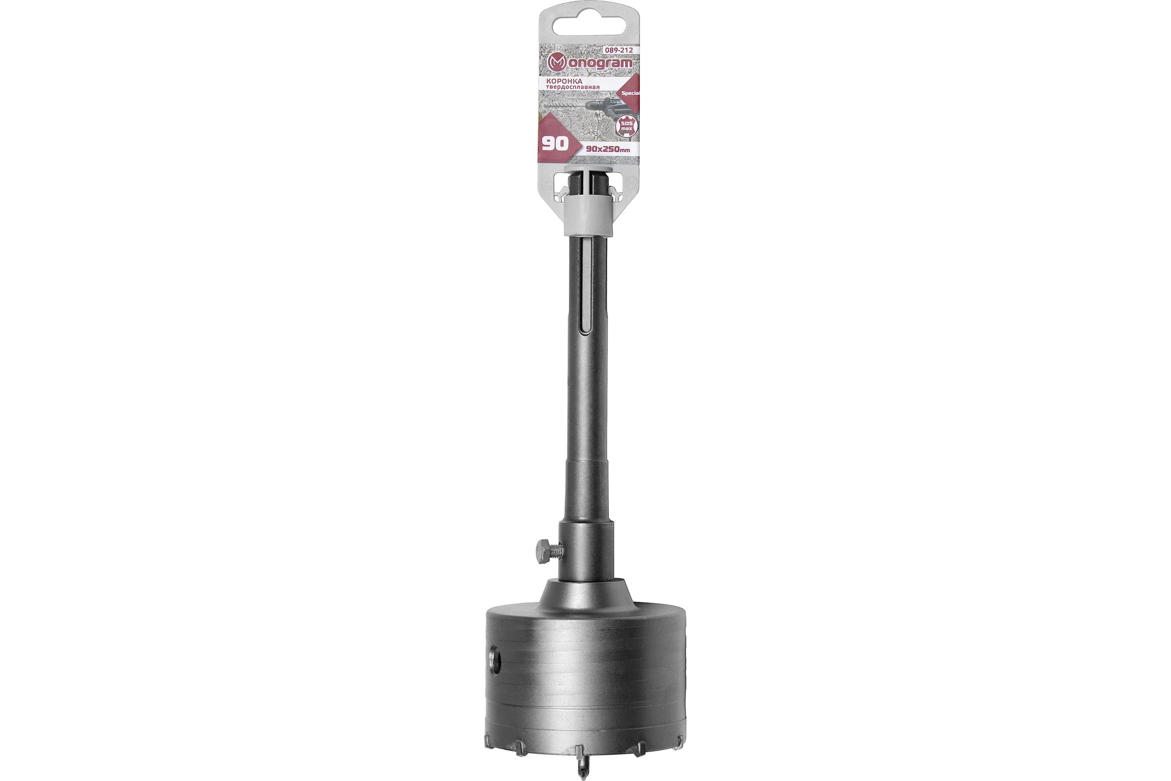 Коронка твердосплавная с адаптером по бетону Special (90х50х250 мм; SDS-max) Monogram 089-212
