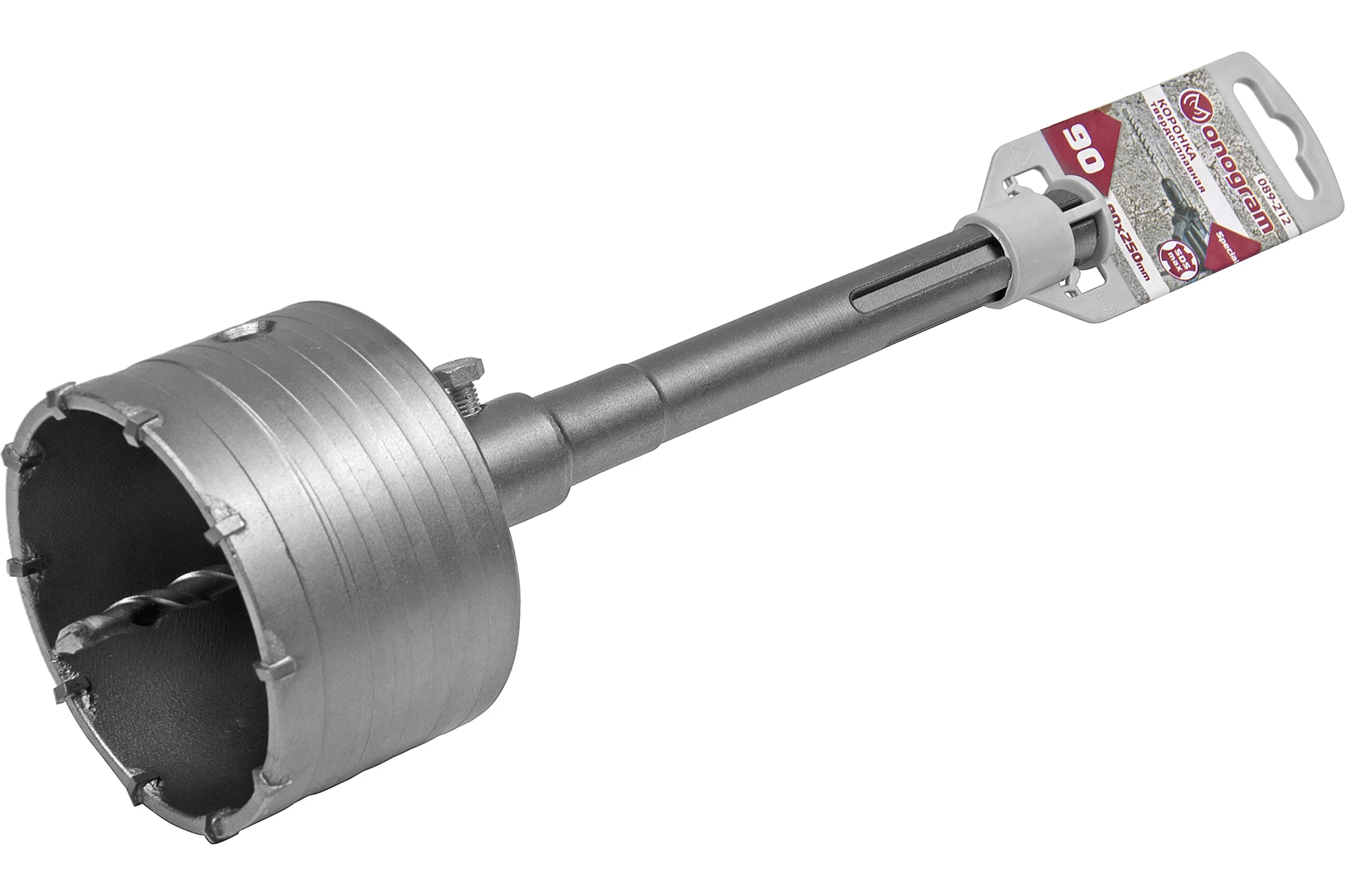 Коронка твердосплавная с адаптером по бетону Special (90х50х250 мм; SDS-max) Monogram 089-212