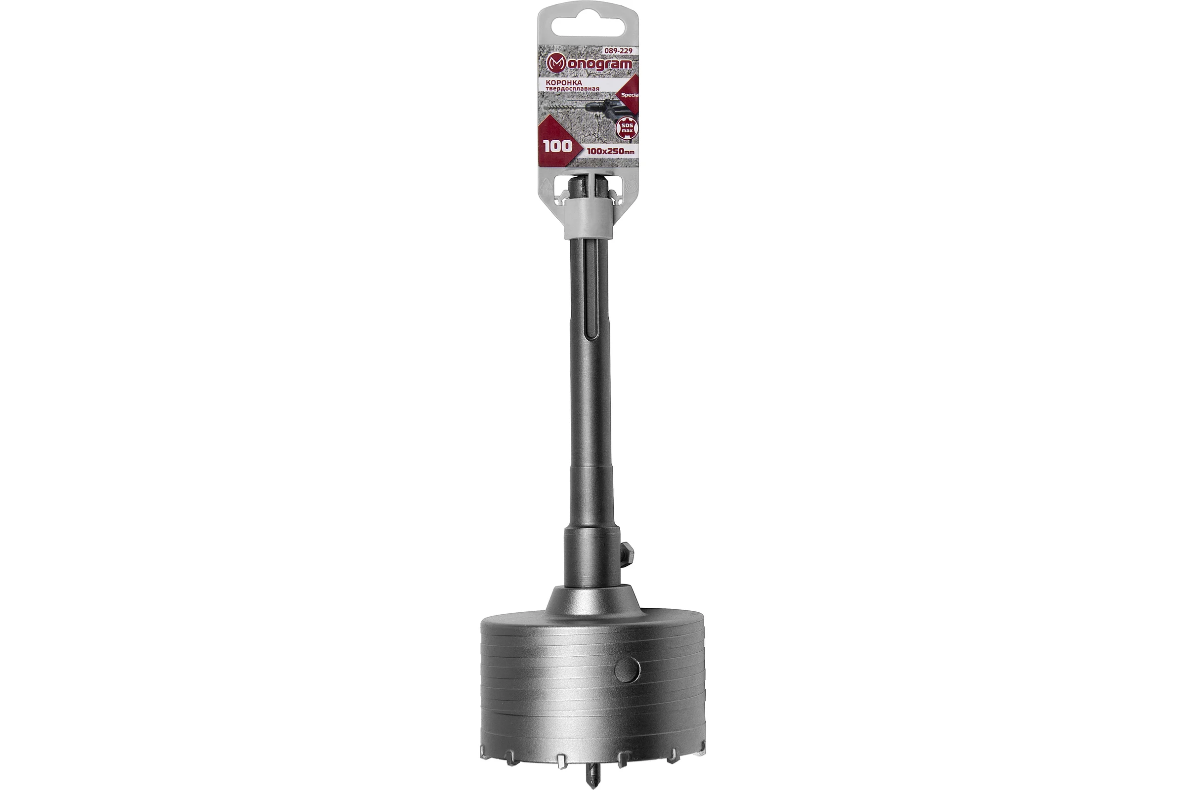 Коронка твердосплавная с адаптером по бетону Special (100х50х250 мм; SDS-max) Monogram 089-229