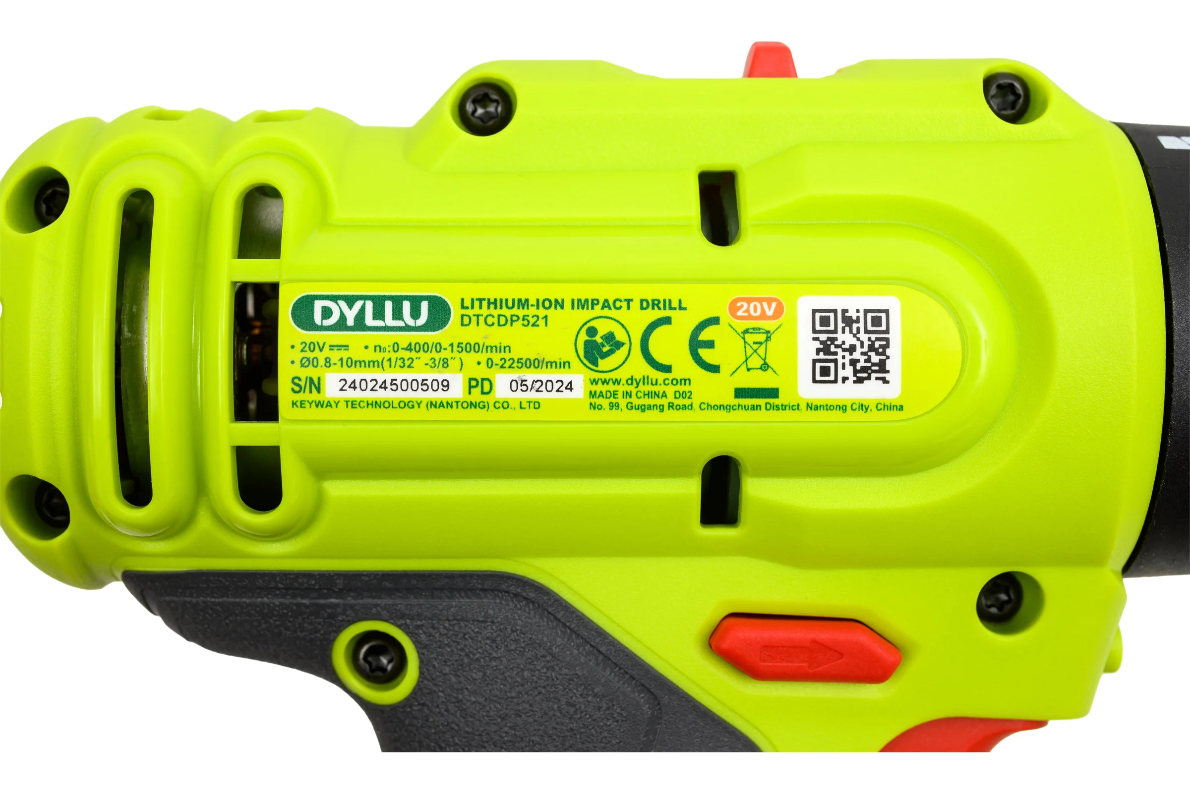 Аккумуляторная дрель 20В DYLLU DTCDP521