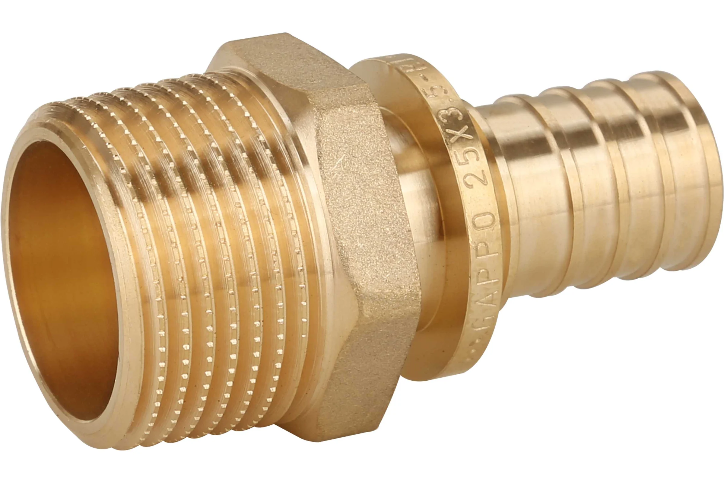 Переходник с наружной резьбой Gappo латунный 20-R 3/4" G1307.2005