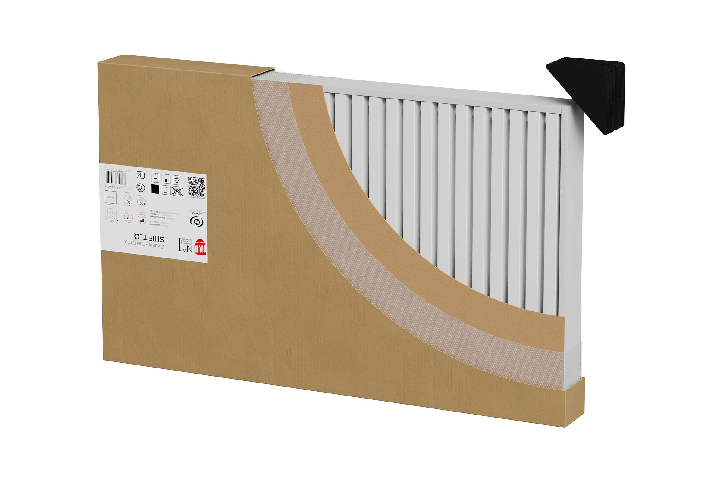 Дизайн-радиатор ROYAL THERMO Shift Q30 VC2030 - 26 секций RAL9016 НС-1631282