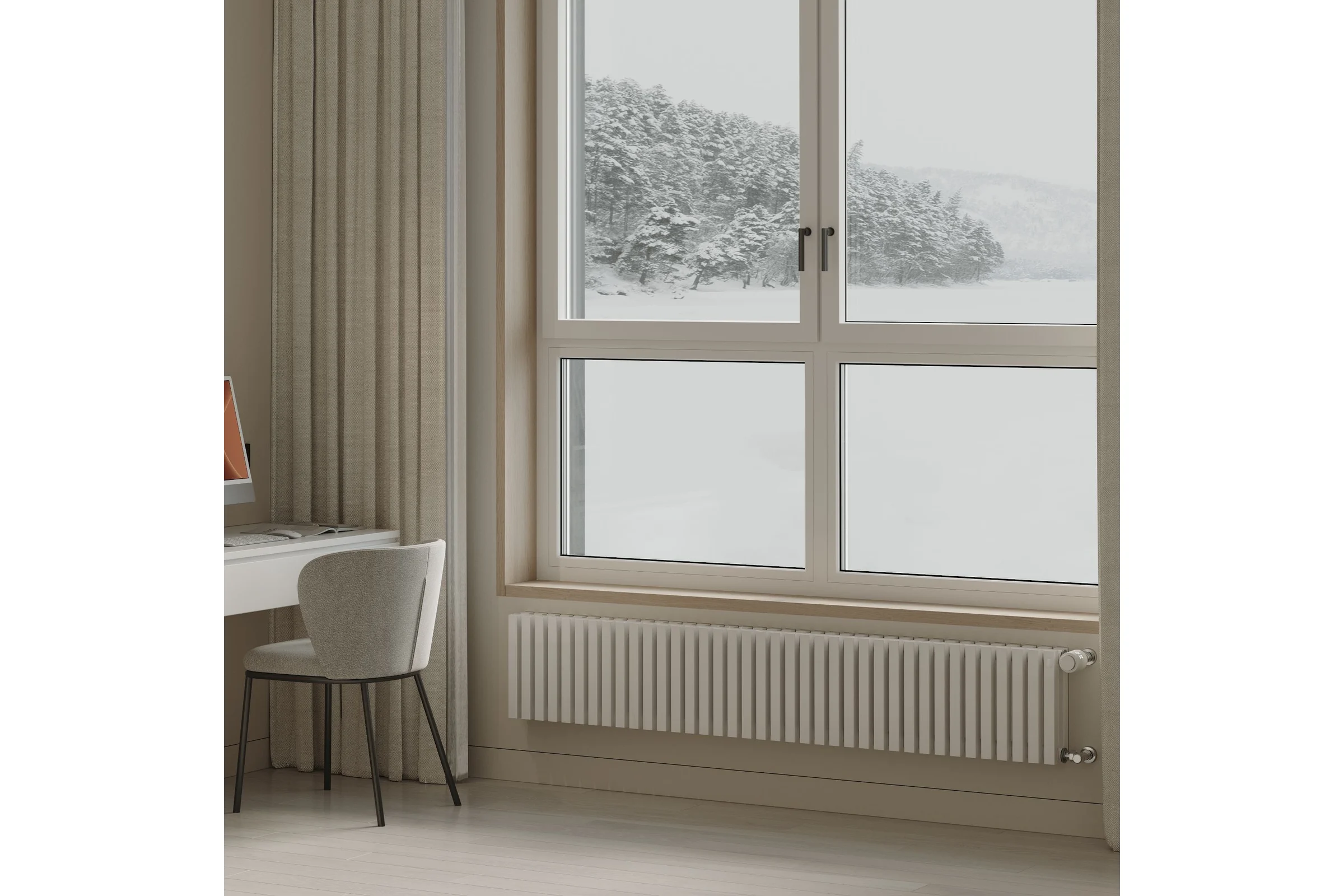Дизайн-радиатор ROYAL THERMO Shift Q30 VC2030 - 26 секций RAL9016 НС-1631282