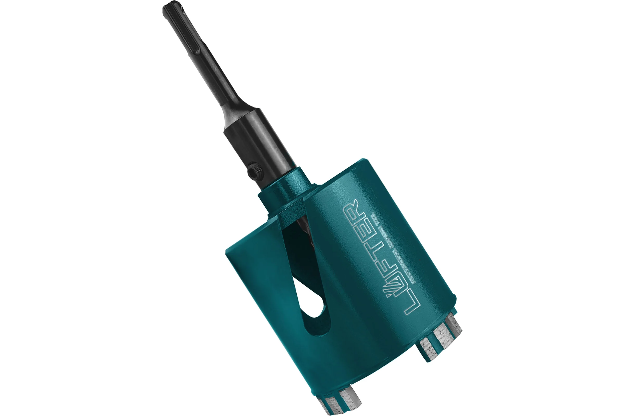 Коронка алмазная LUFTER MAGNETIC LOCK SDSplus без удара, бетон, армобетон 82 мм 026-82