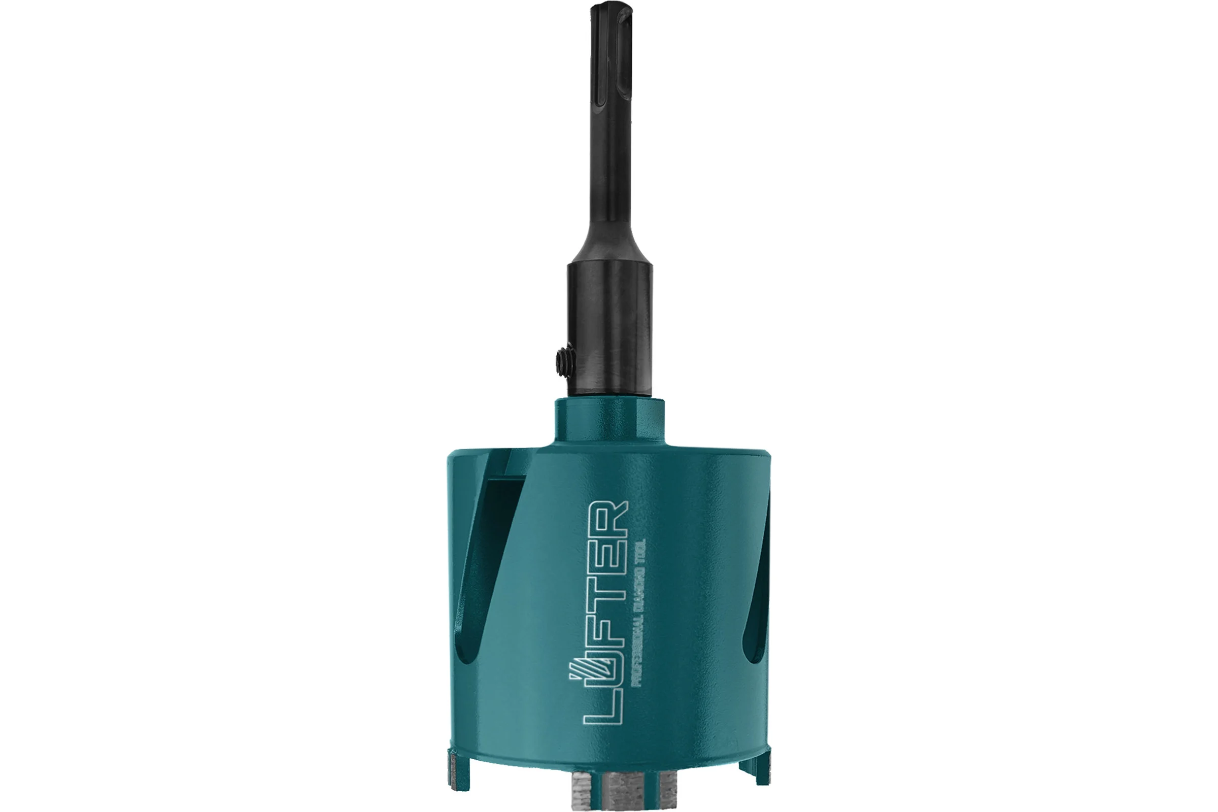 Коронка алмазная LUFTER MAGNETIC LOCK SDSplus без удара, бетон, армобетон 82 мм 026-82