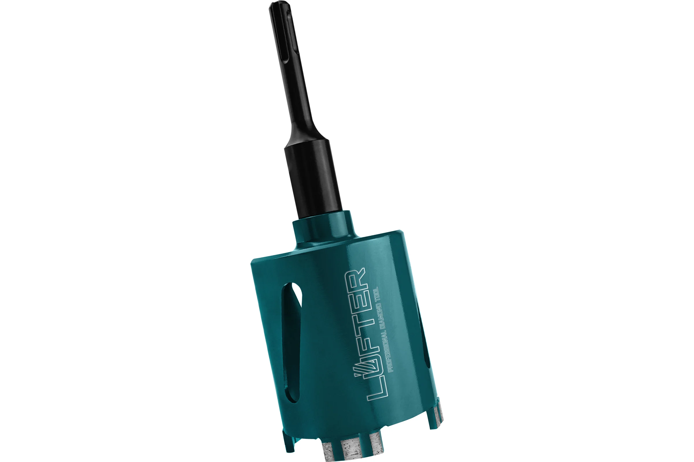 Коронка алмазная LUFTER MAGNETIC LOCK SDSplus без удара, бетон, армобетон 72 мм 026-72