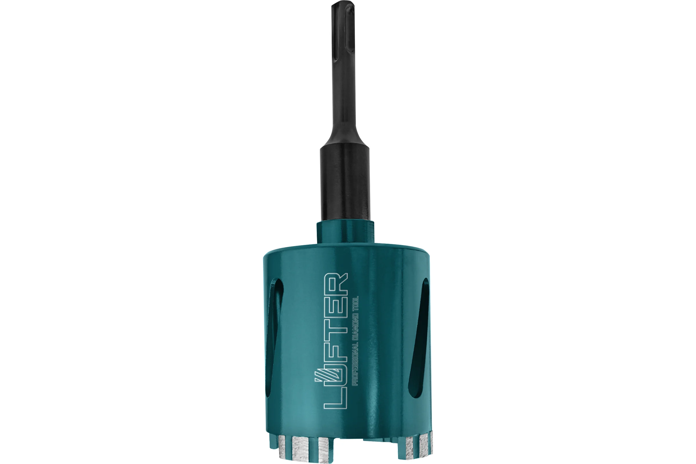 Коронка алмазная LUFTER MAGNETIC LOCK SDSplus без удара, бетон, армобетон 72 мм 026-72