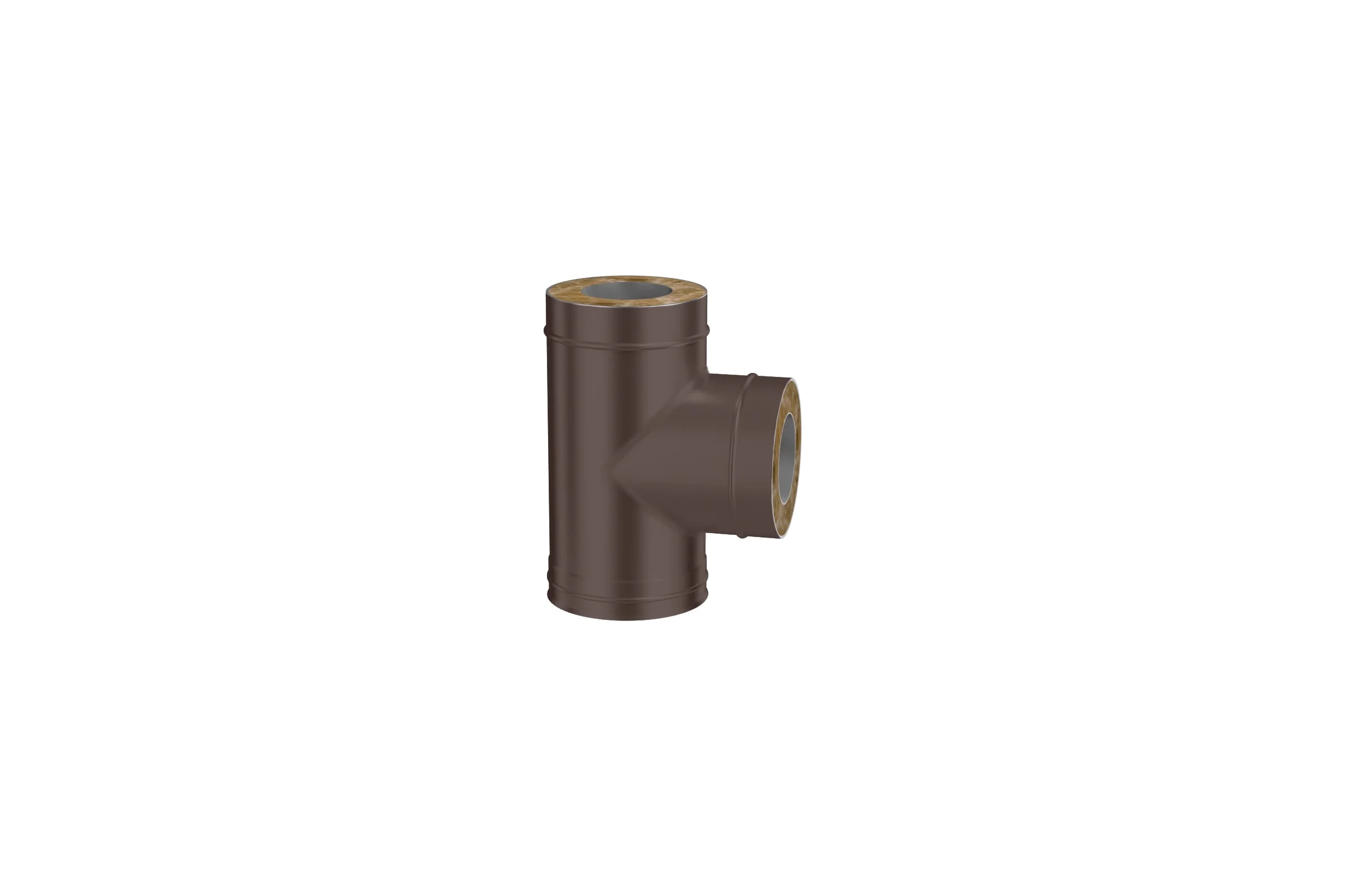 Тройник сэндвича-И Металлик и Ко 90x210x150, Оц 0.50, AISI 430 0.80, конденсат, RAL 8017, п о О0000076526