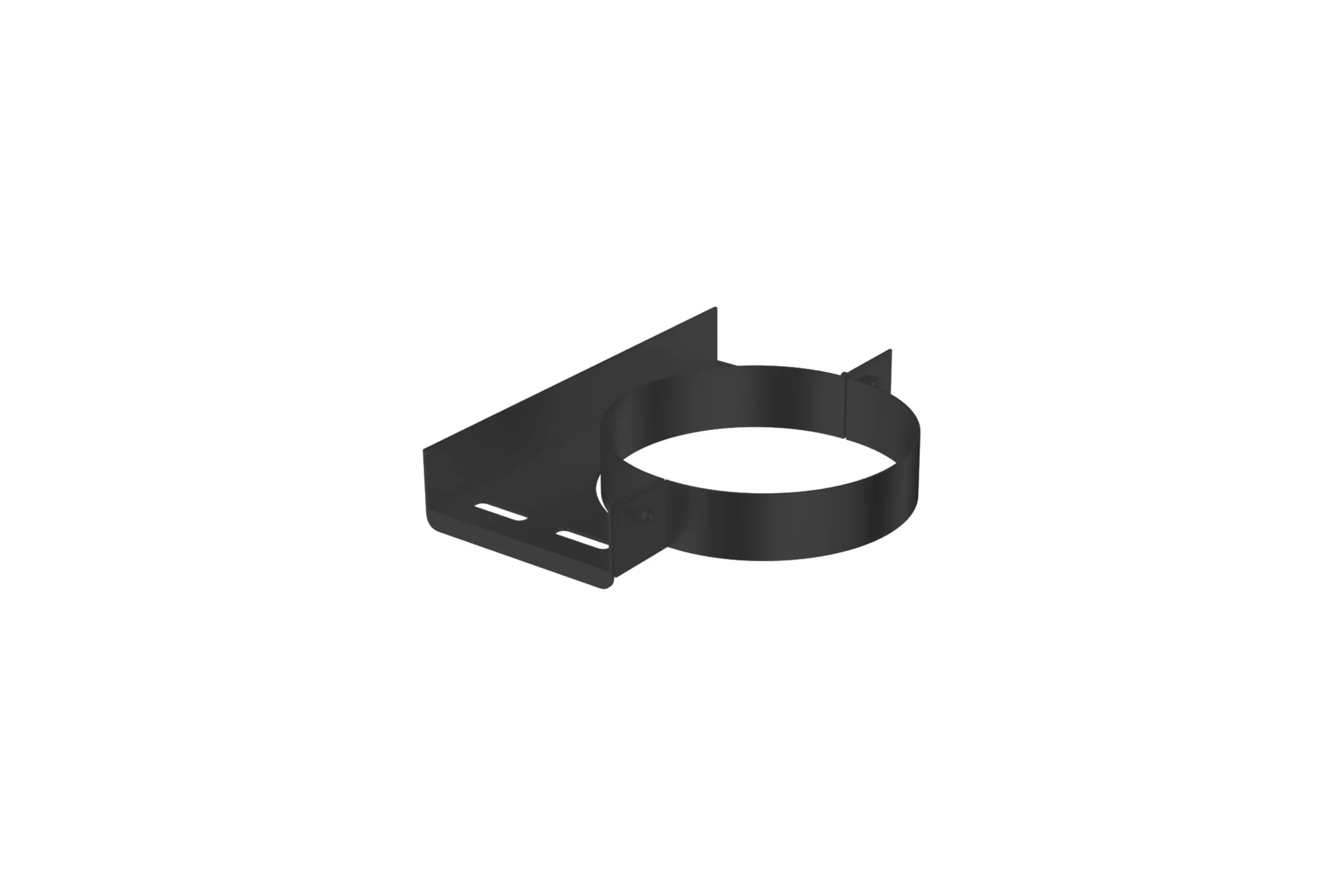 Хомут настенный Металлик и Ко 150, AISI 430, 1.00, RAL 9005, терм. о О0000109205