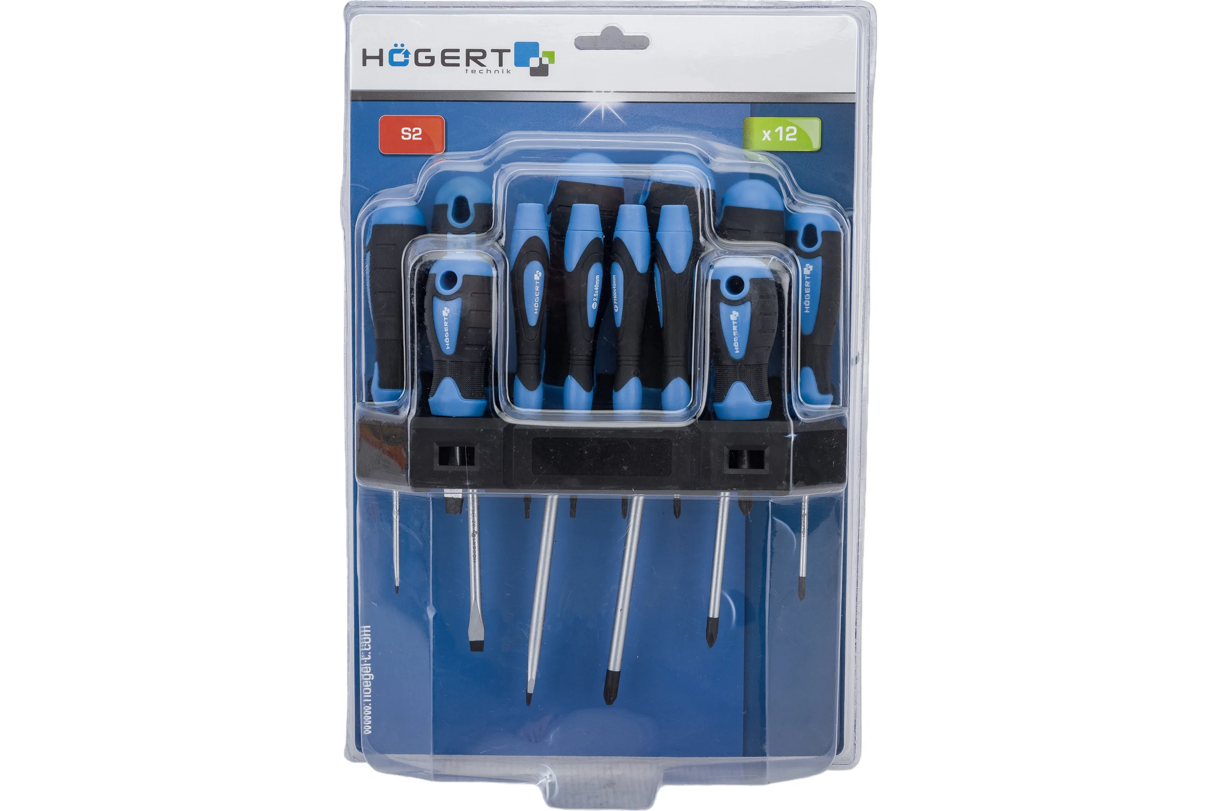 Набор отверток HOEGERT TECHNIK HOEGERT TECHNIK 12 шт, сталь S2 HT1S097