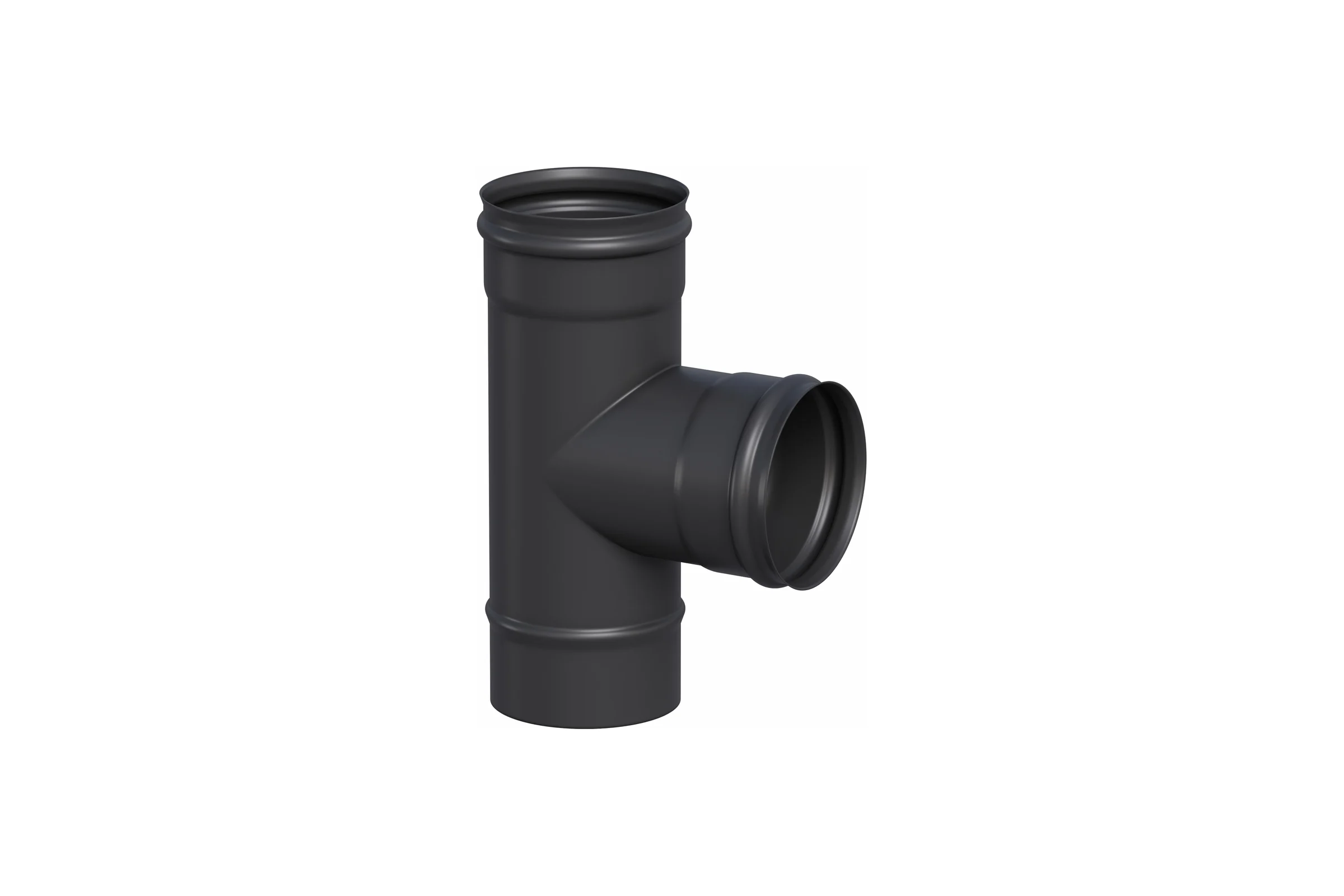 Тройник Металлик и Ко 150, AISI 430, 0.80, RAL 9005, терм. о О0000148146