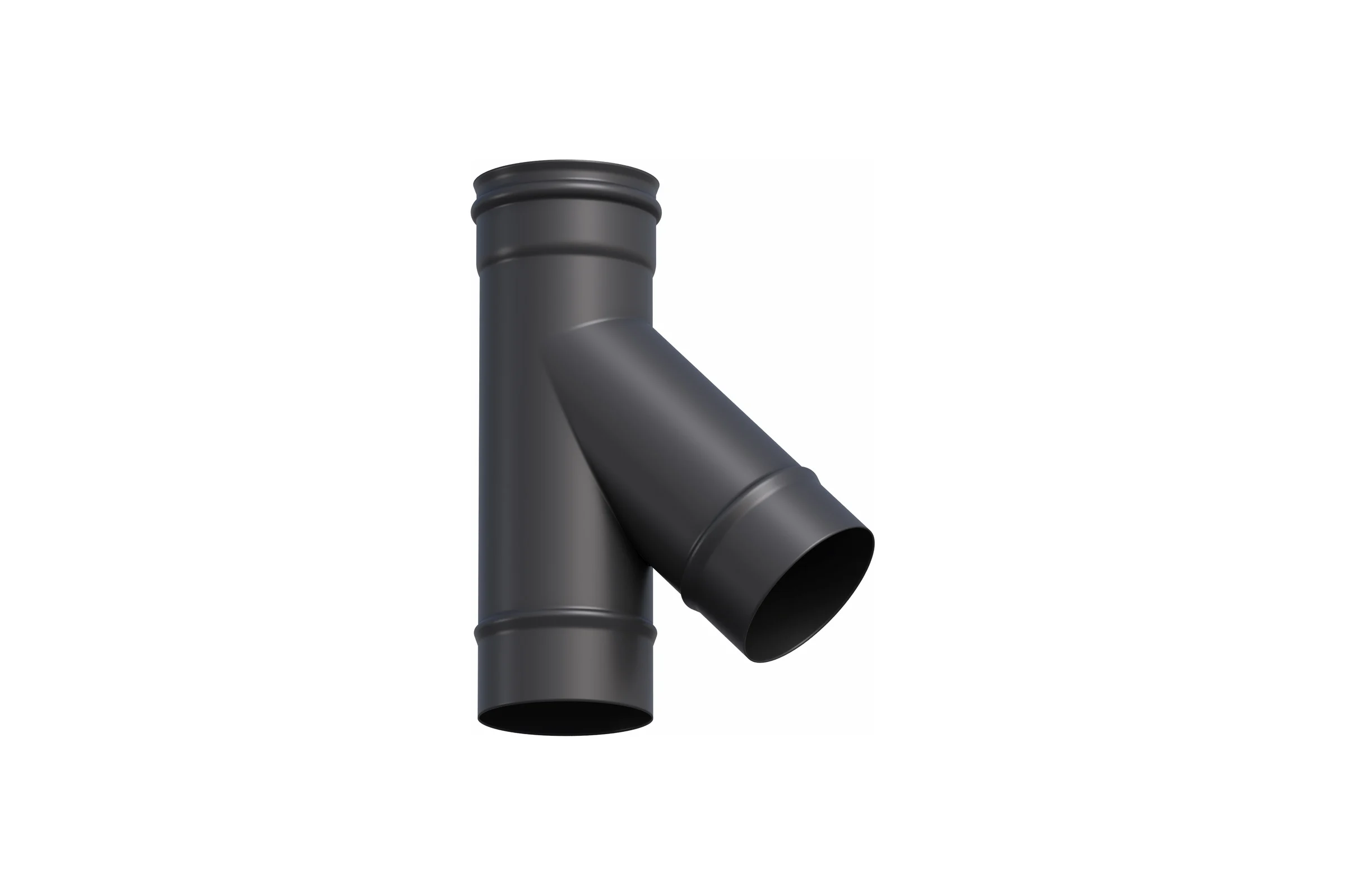 Тройник Металлик и Ко 135x150, AISI 430, 0.80, RAL 9005, терм. о О0000148149