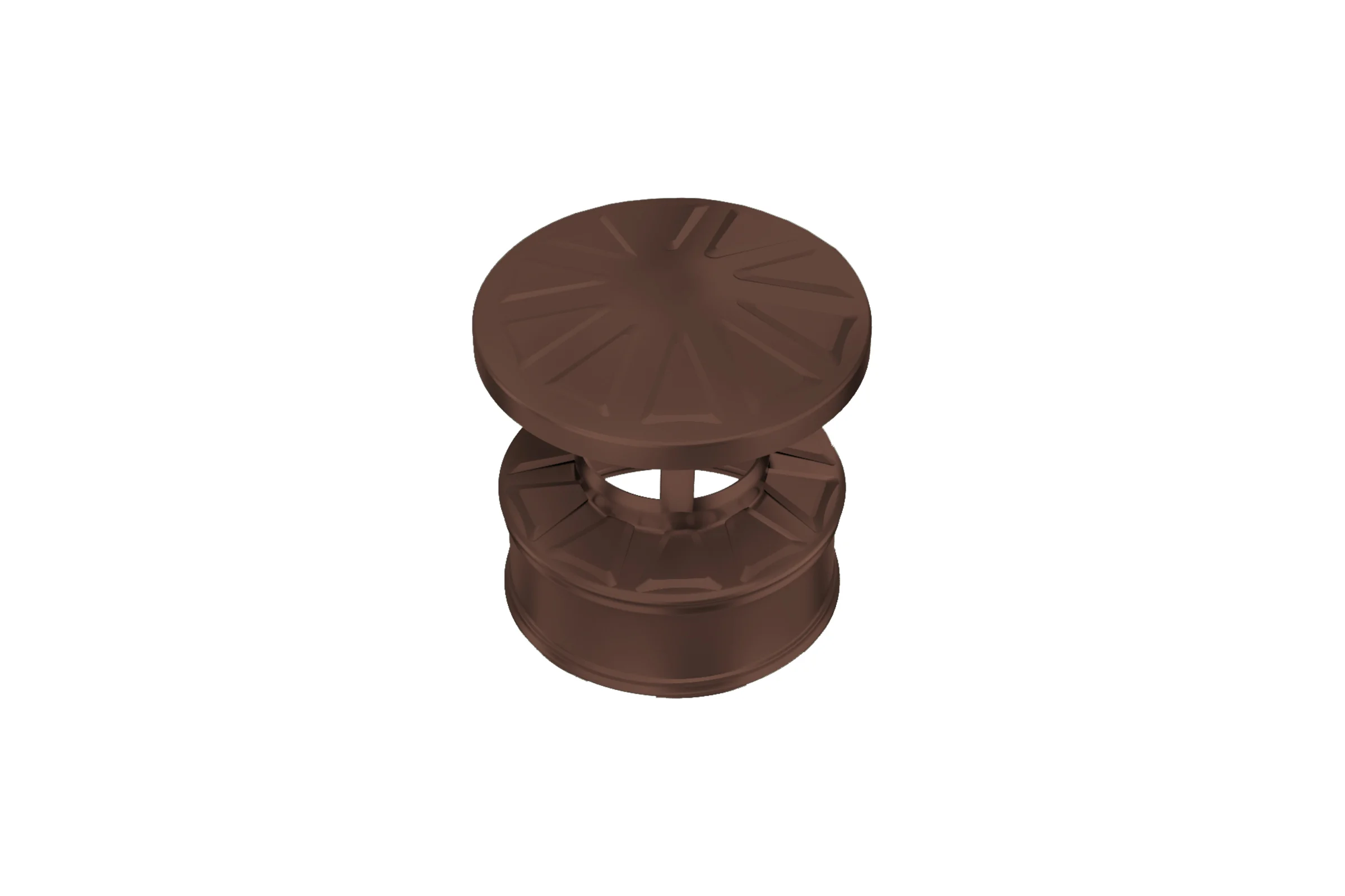 Оголовок Металлик и Ко 210x150; Оц 0.50 AISI 430 0.50 (конденсат) (RAL 8017) п о О0000069913