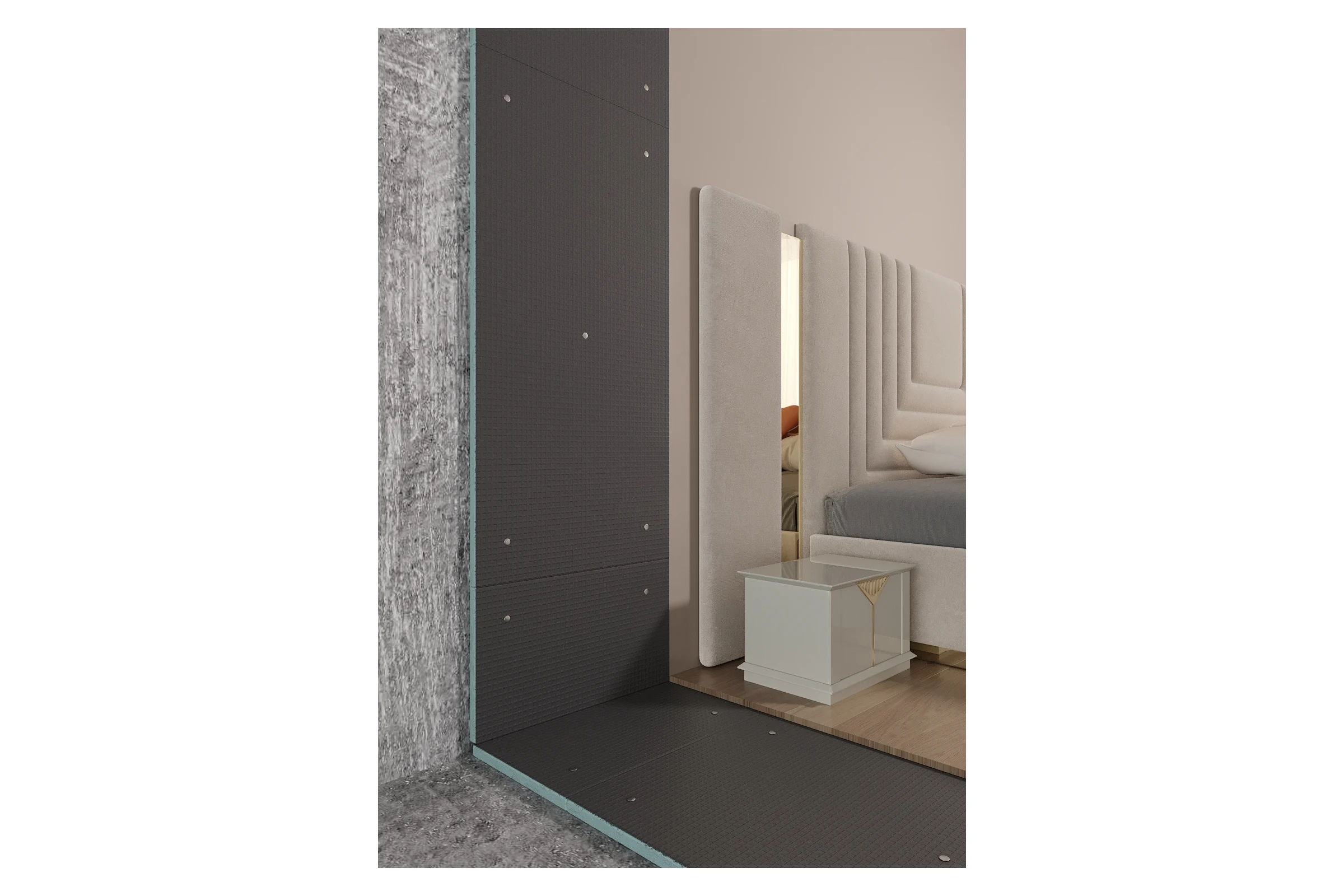 Теплоизоляционная панель Teplofom+ 2500x600x50мм 50XPS-02
