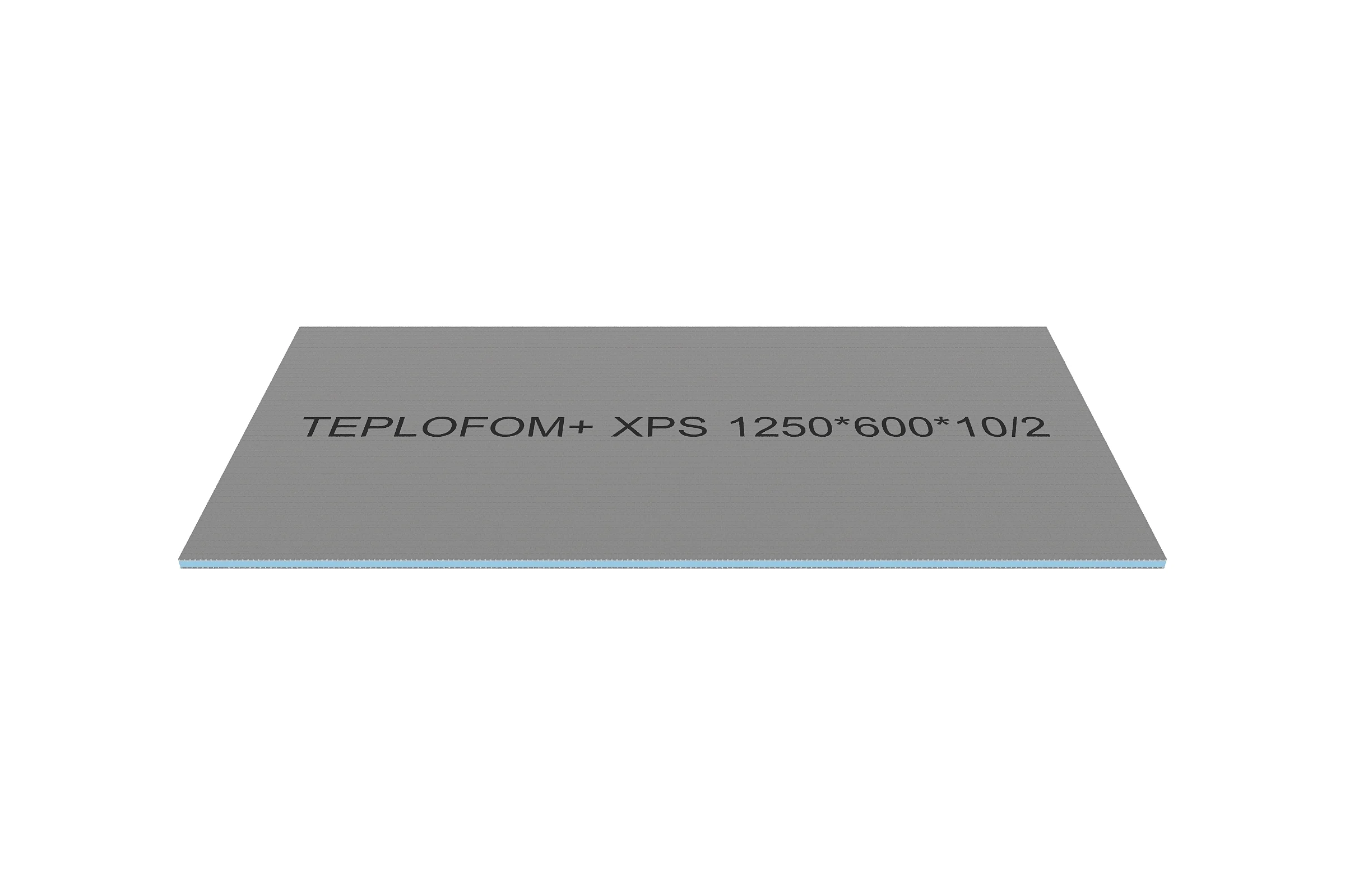 Теплоизоляционная панель Teplofom+ 10 XPS-02 1250x600x10 мм (двухсторонний слой) 10XPS-02short