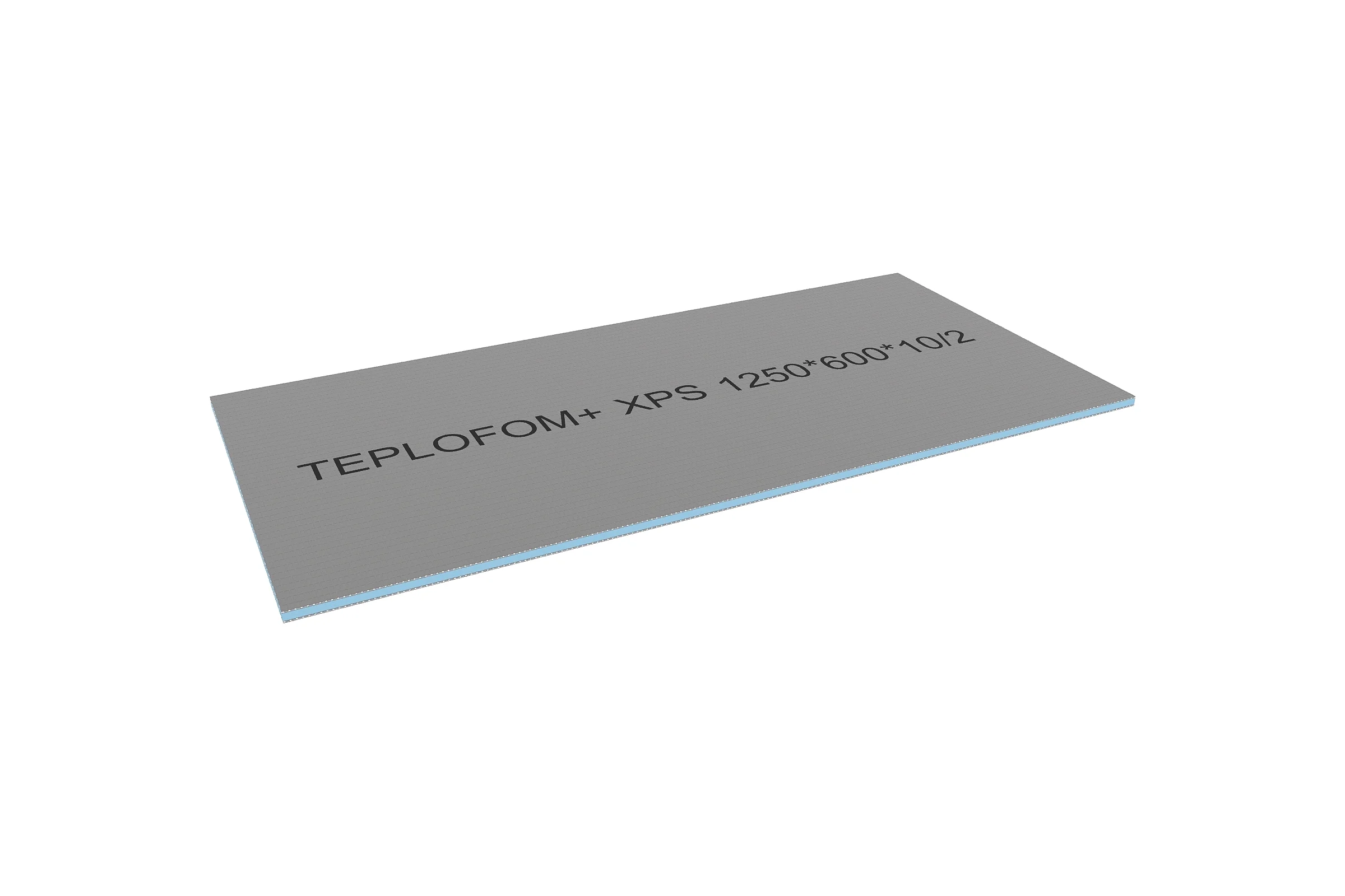 Теплоизоляционная панель Teplofom+ 10 XPS-02 1250x600x10 мм (двухсторонний слой) 10XPS-02short