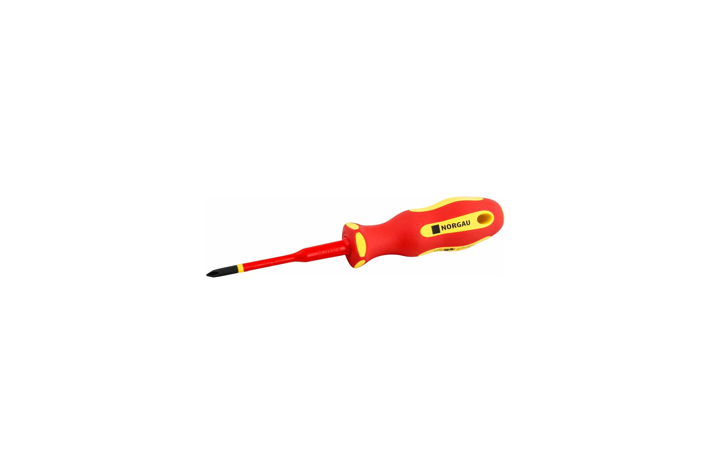 Диэлектрическая крестовая отвертка с тонким жалом NORGAU PH1x80 мм, тип N172- PH1x80 067074110