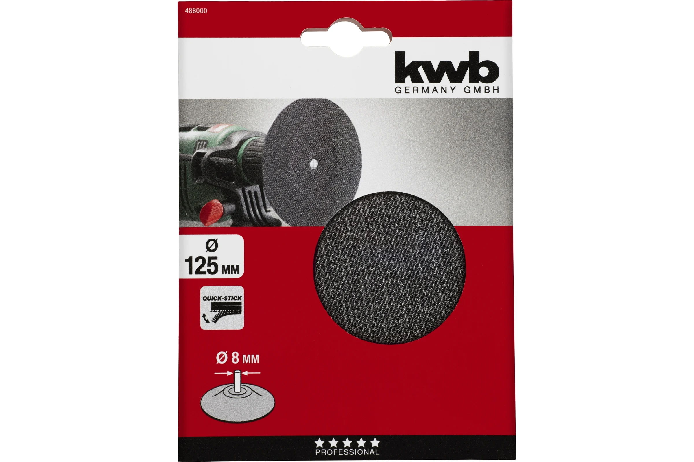 Насадка полировальная QUICK-STICK 125 мм KWB 488000