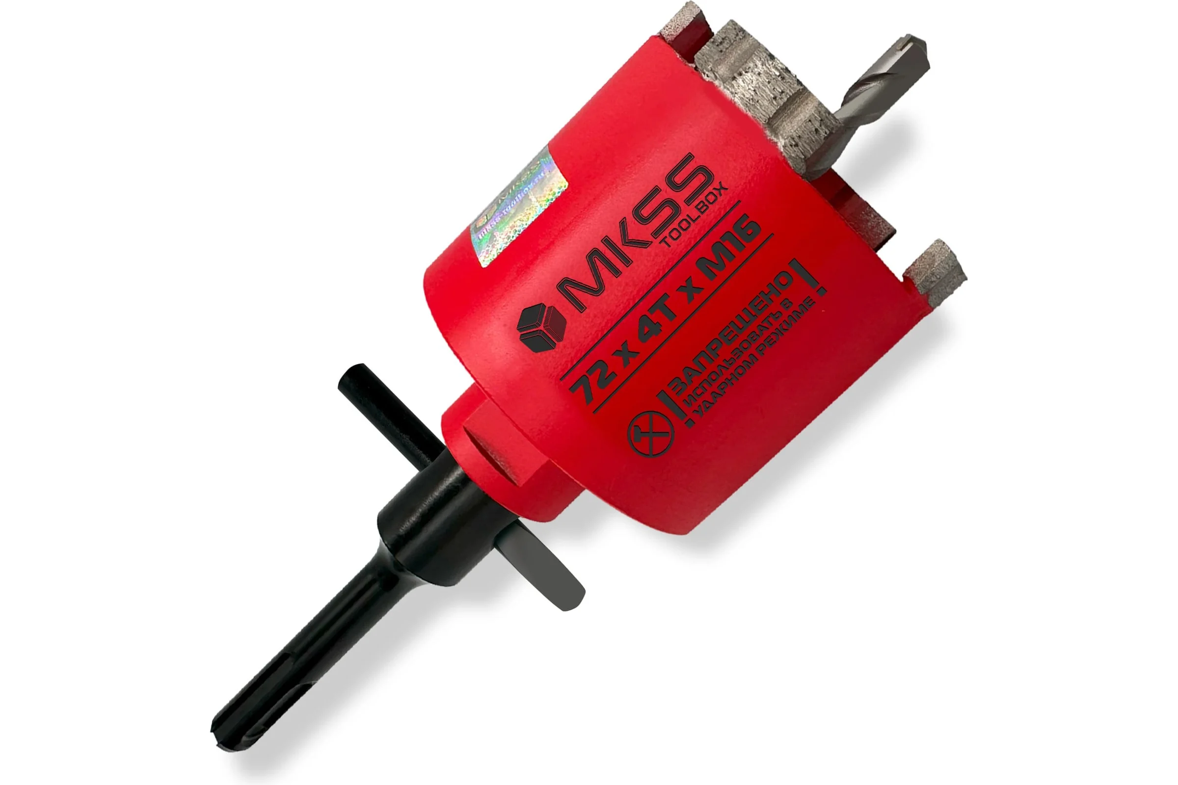 Коронка алмазная безударная по арм. бетону MKSS Toolbox SS2002 Reinforced 72x4TxM16/SDS plus SS20020072