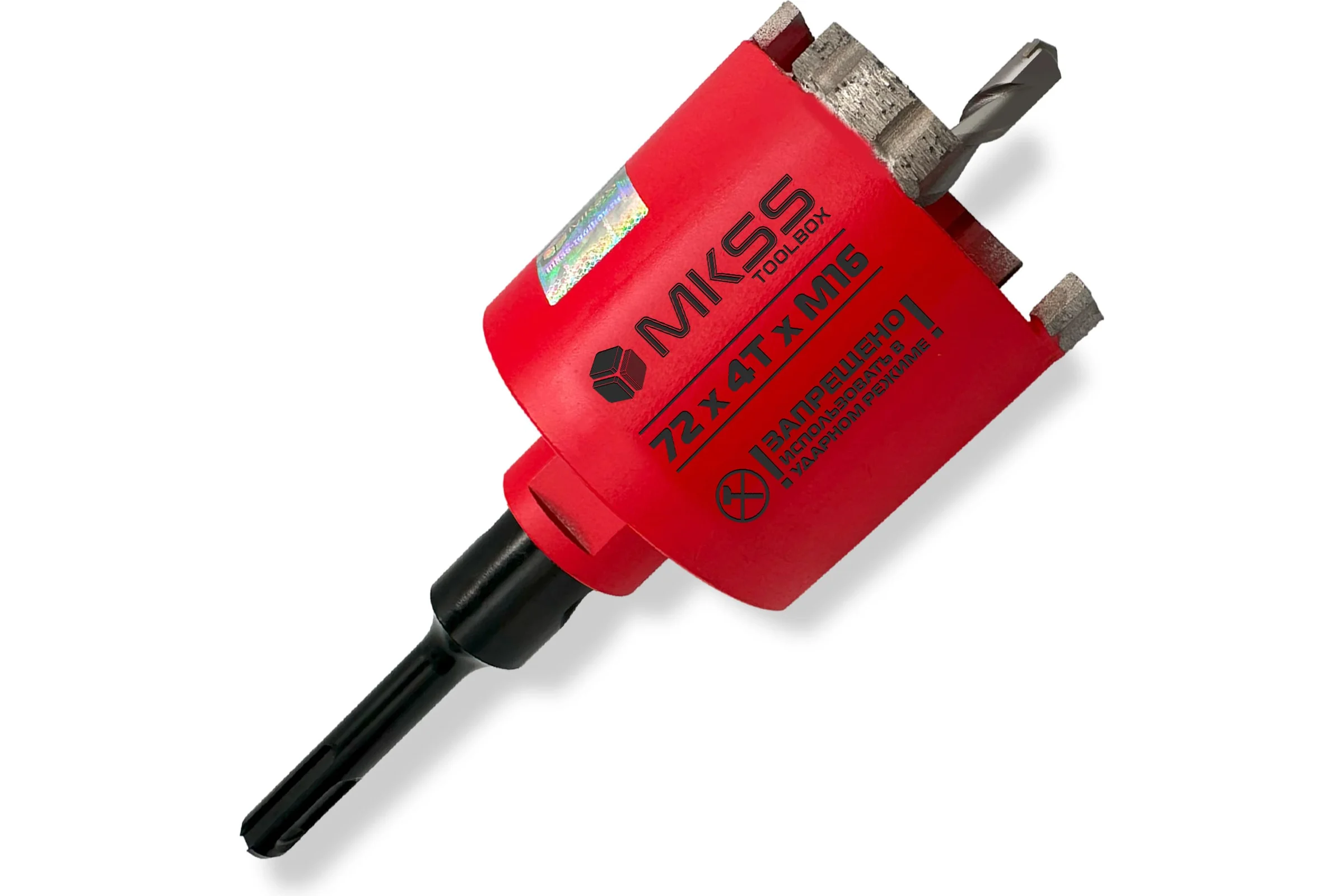 Коронка алмазная безударная по арм. бетону MKSS Toolbox SS2002 Reinforced 72x4TxM16/SDS plus SS20020072