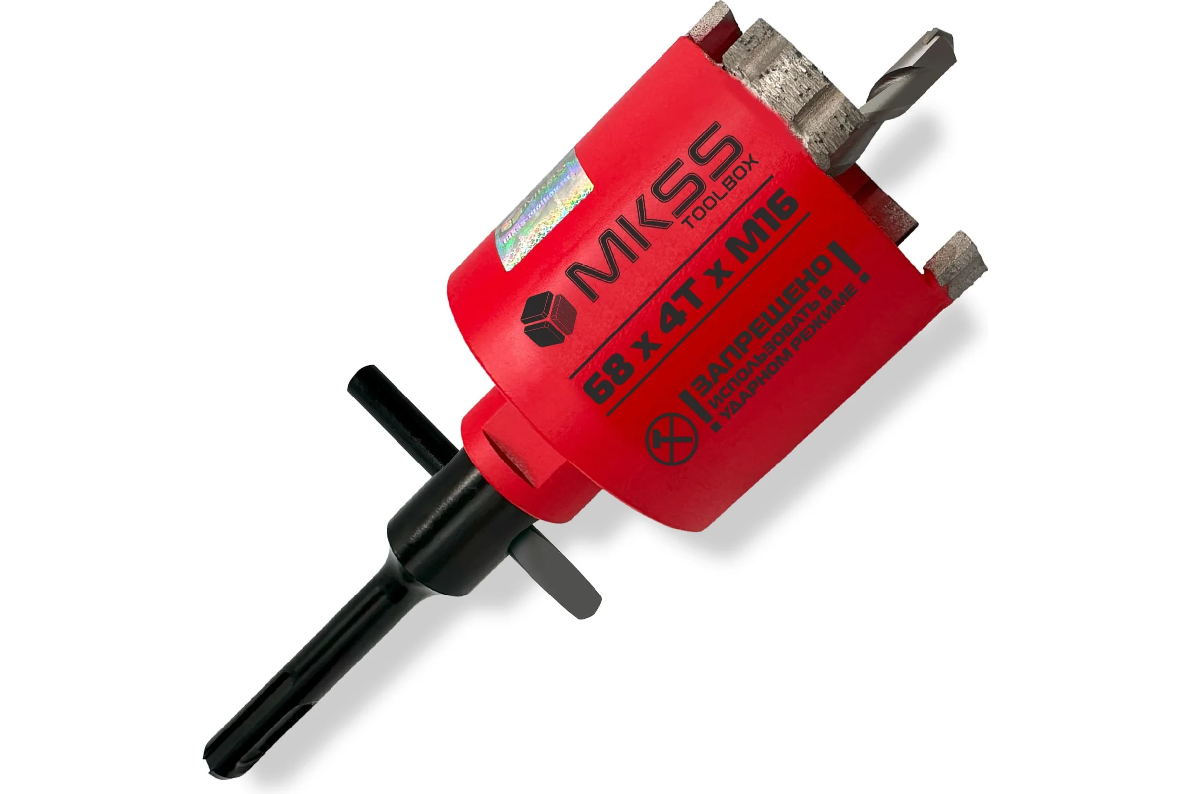 Коронка алмазная безударная по арм. бетону MKSS Toolbox SS2002 Reinforced 68x4TxM16/SDS plus SS20020068