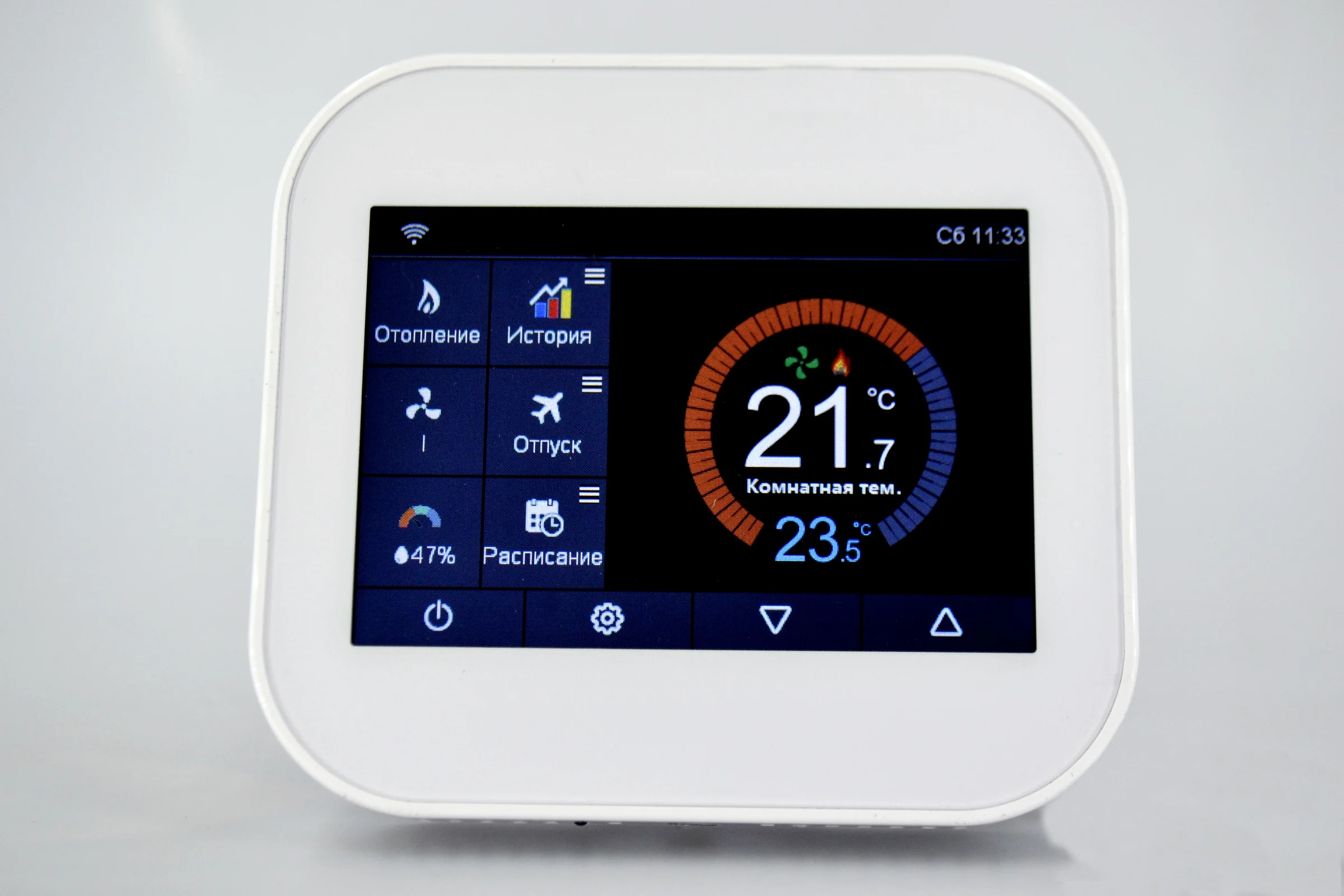 Термостат DFDESIGN DF-MC6-FGC1 (24V, управление 0-10V, Wifi, белый) 5678000000006
